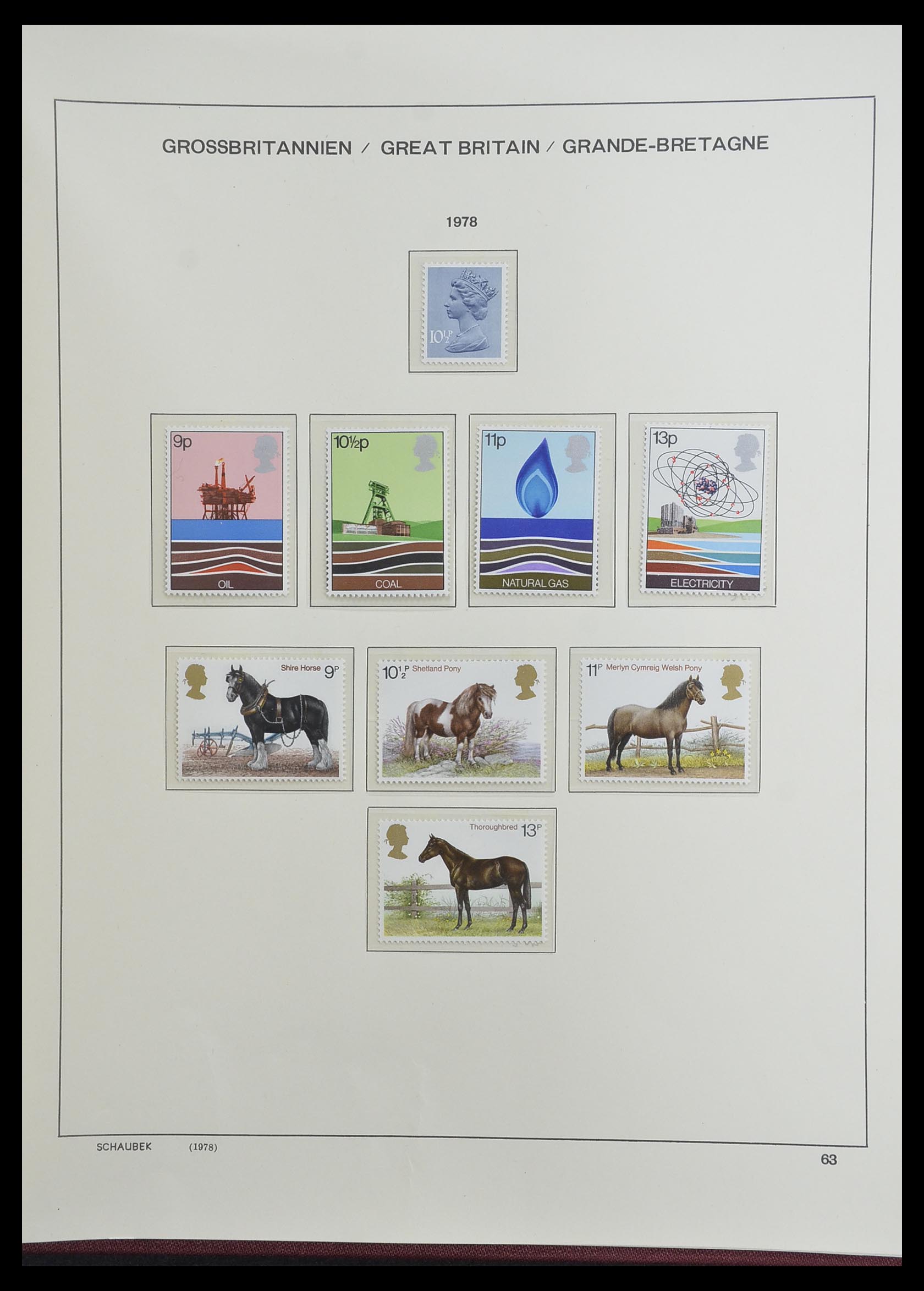 33250 088 - Postzegelverzameling 33250 Engeland 1841-1995.