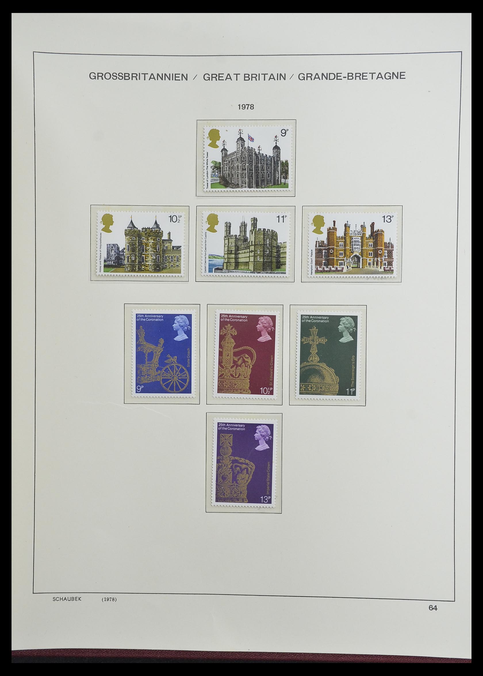 33250 089 - Postzegelverzameling 33250 Engeland 1841-1995.
