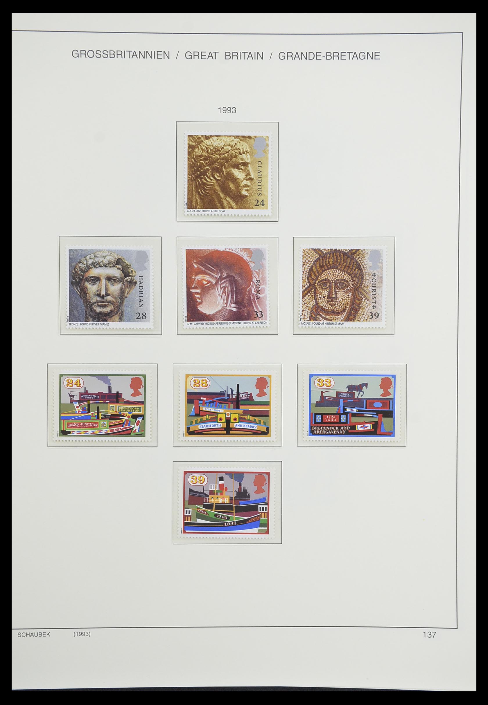 33250 189 - Postzegelverzameling 33250 Engeland 1841-1995.