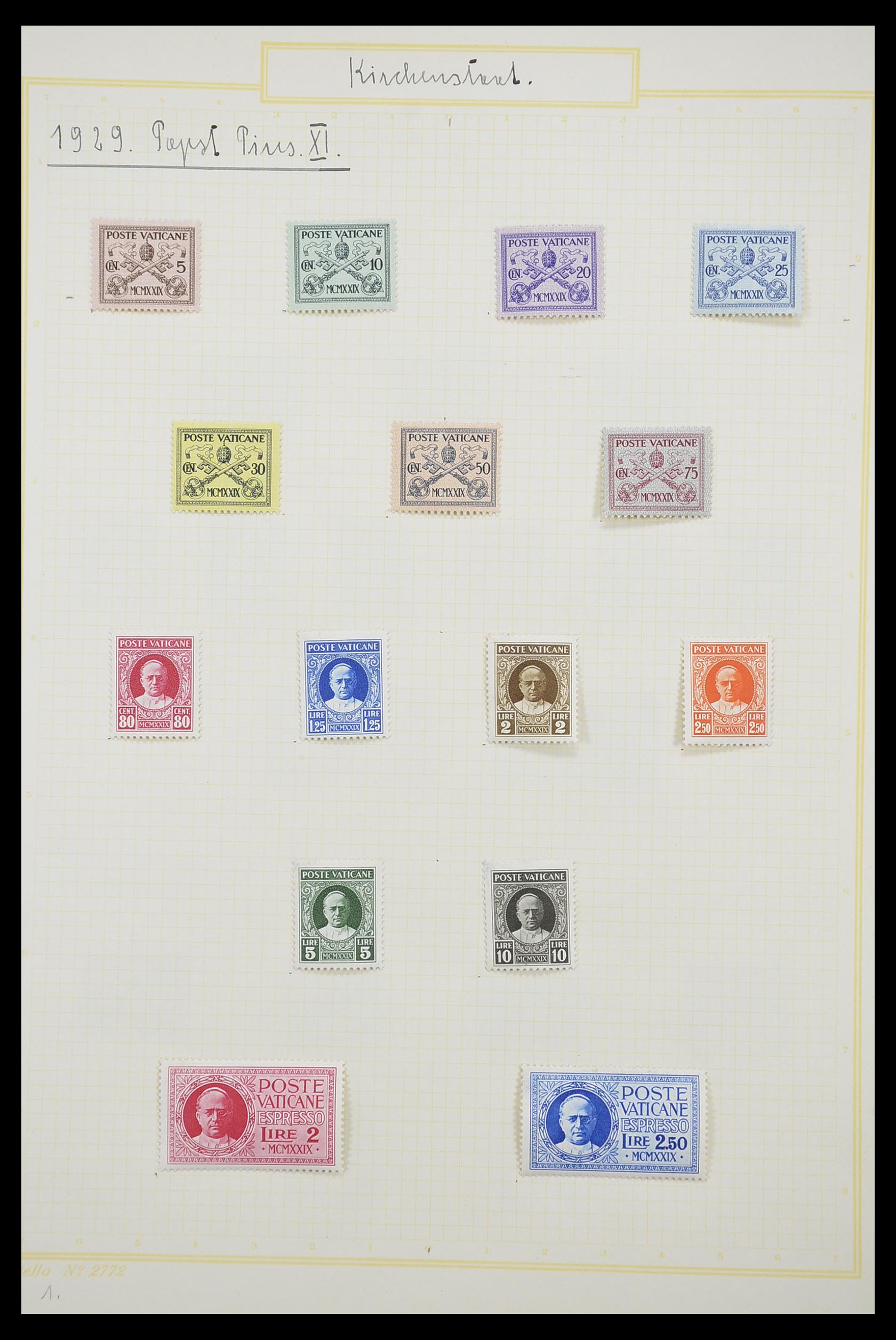 33256 001 - Postzegelverzameling 33256 Vaticaan 1929-1949.