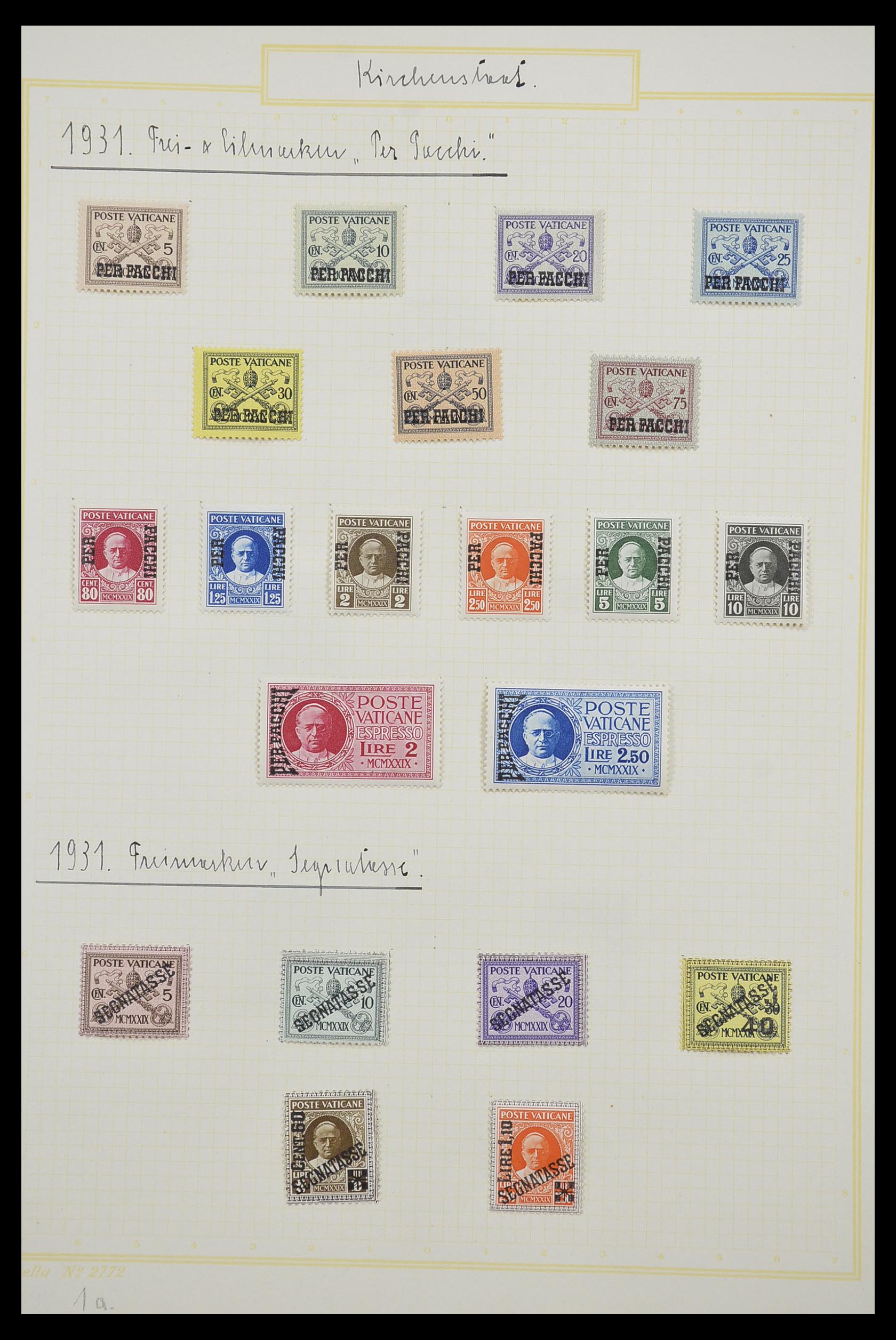 33256 002 - Postzegelverzameling 33256 Vaticaan 1929-1949.