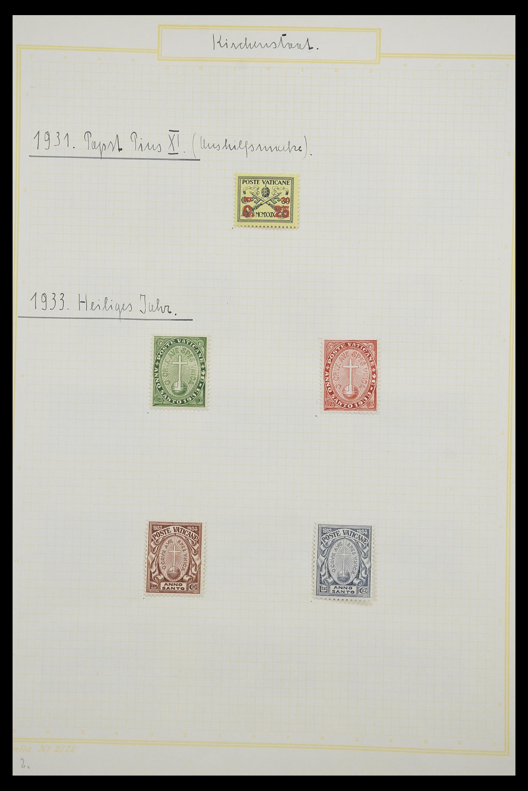 33256 003 - Postzegelverzameling 33256 Vaticaan 1929-1949.
