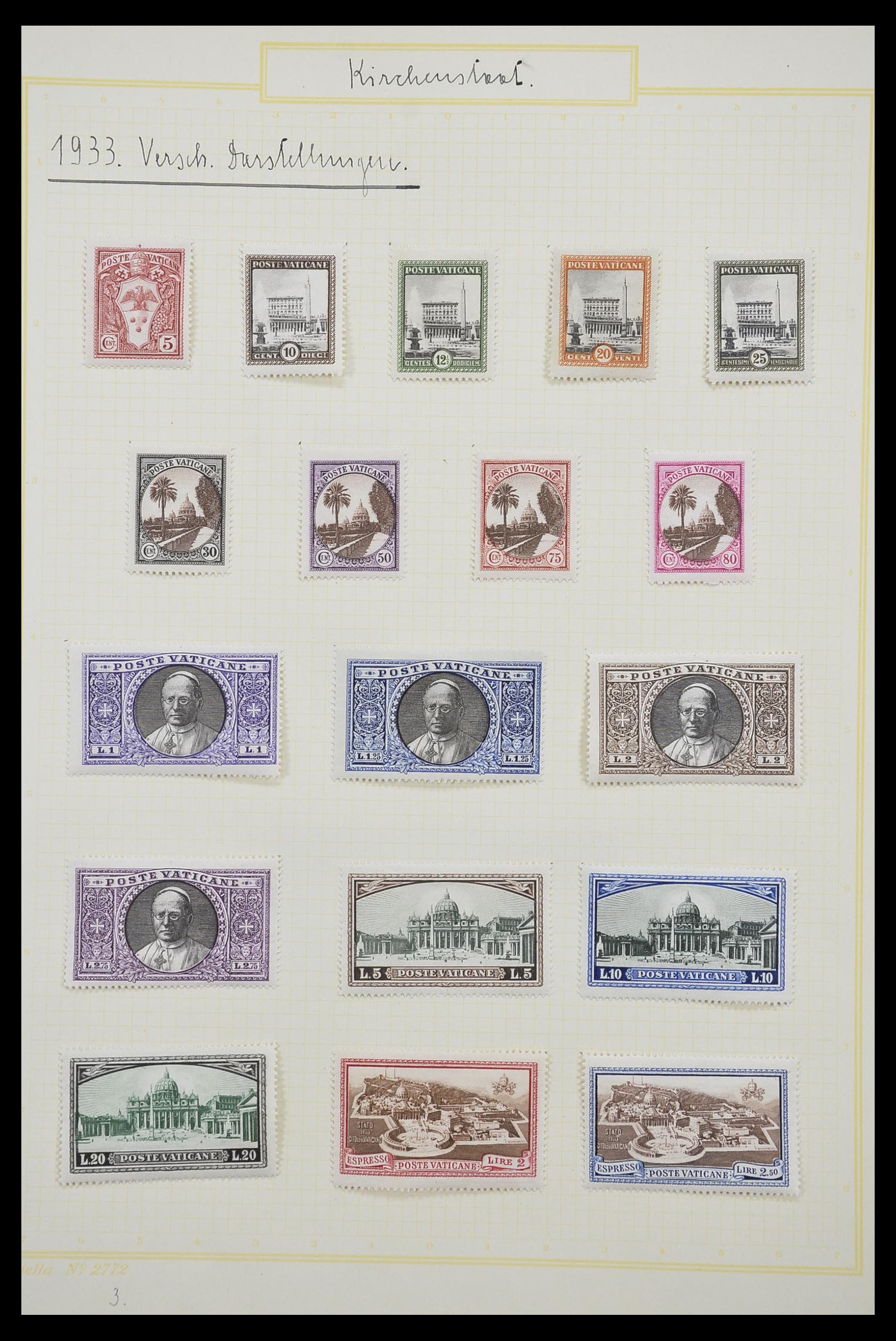 33256 004 - Stamp collection 33256 Vatican 1929-1949.