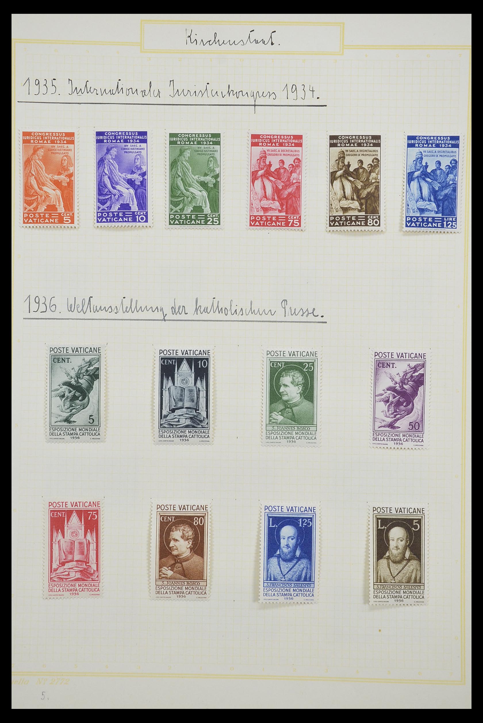 33256 006 - Postzegelverzameling 33256 Vaticaan 1929-1949.