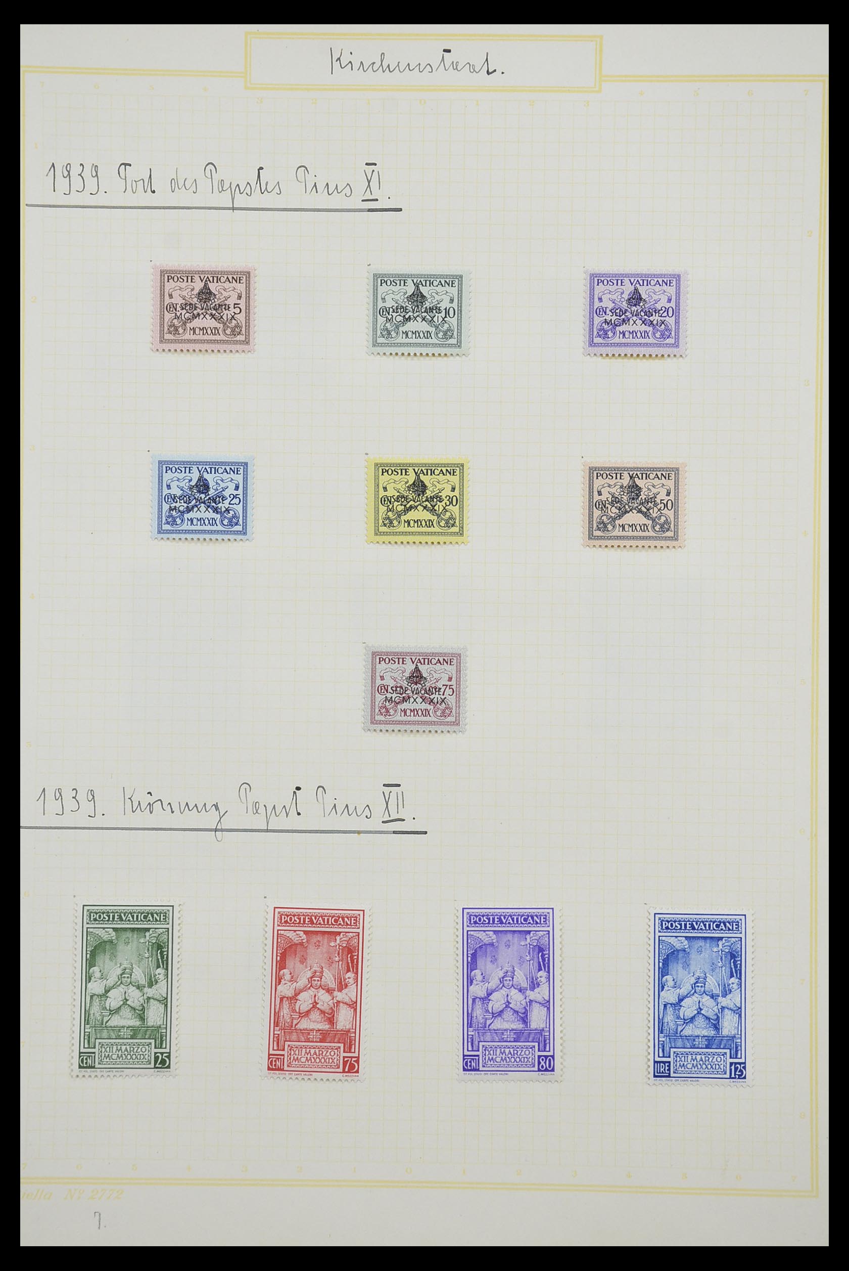 33256 008 - Postzegelverzameling 33256 Vaticaan 1929-1949.