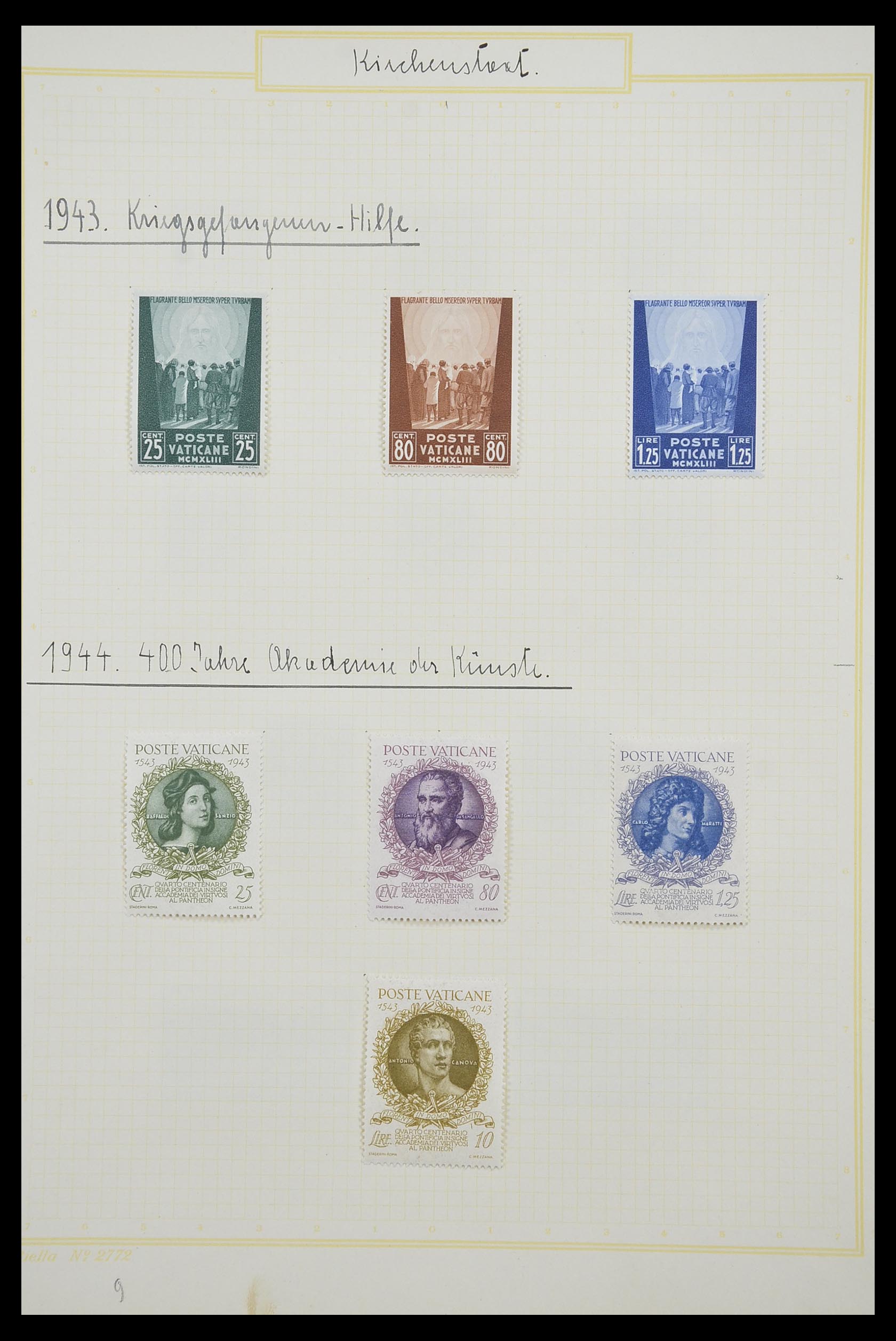33256 010 - Postzegelverzameling 33256 Vaticaan 1929-1949.