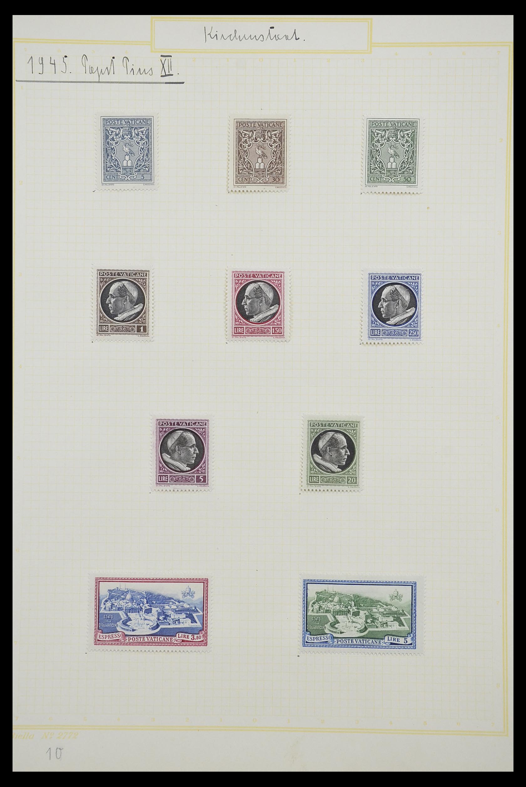 33256 011 - Postzegelverzameling 33256 Vaticaan 1929-1949.