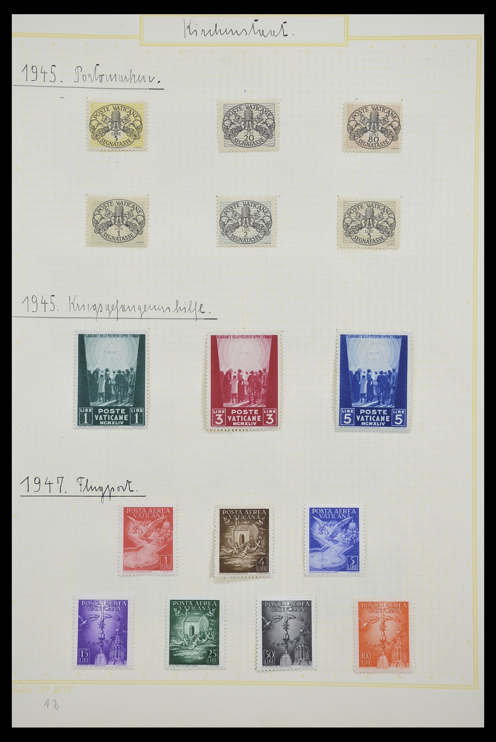 33256 013 - Postzegelverzameling 33256 Vaticaan 1929-1949.