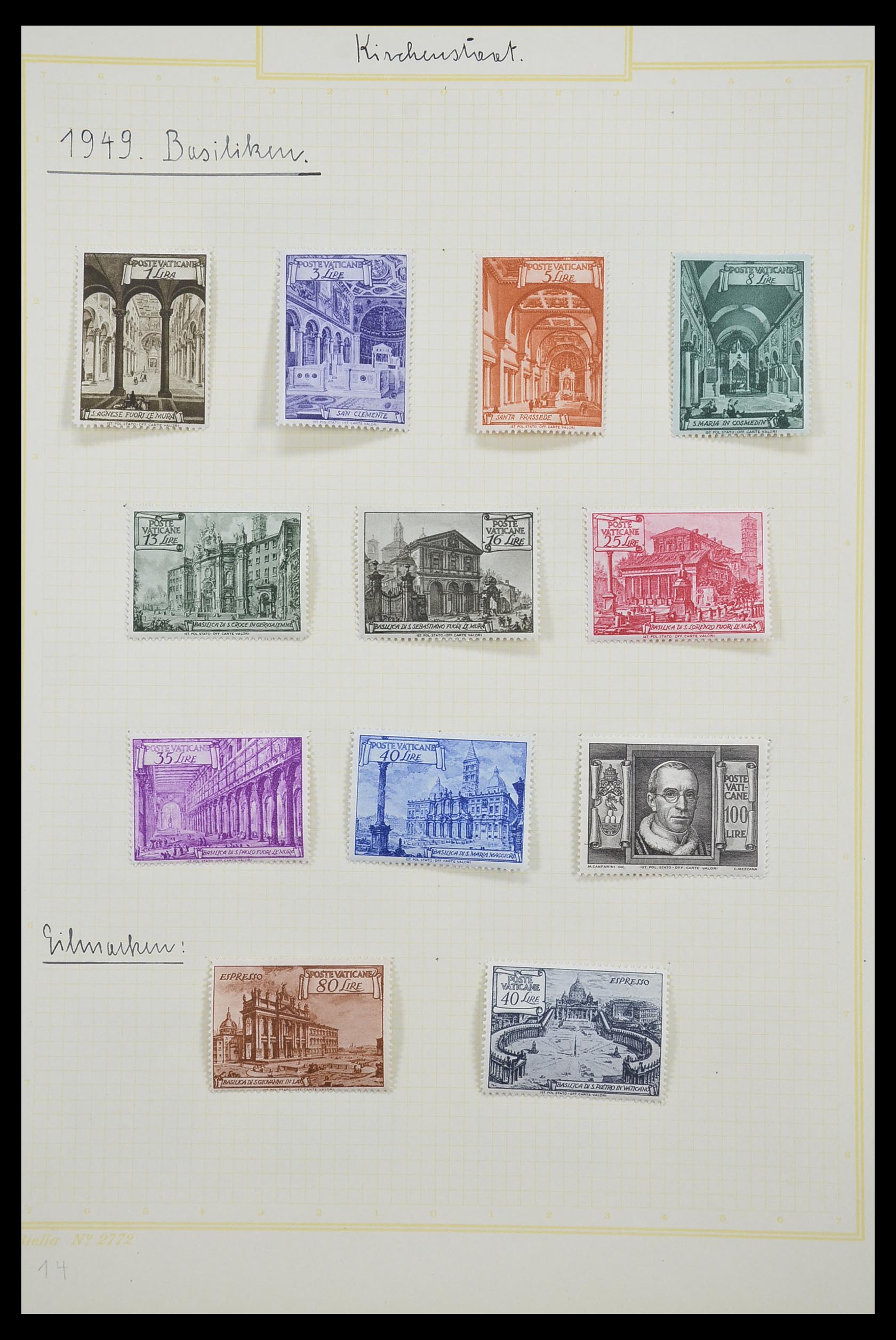33256 015 - Postzegelverzameling 33256 Vaticaan 1929-1949.