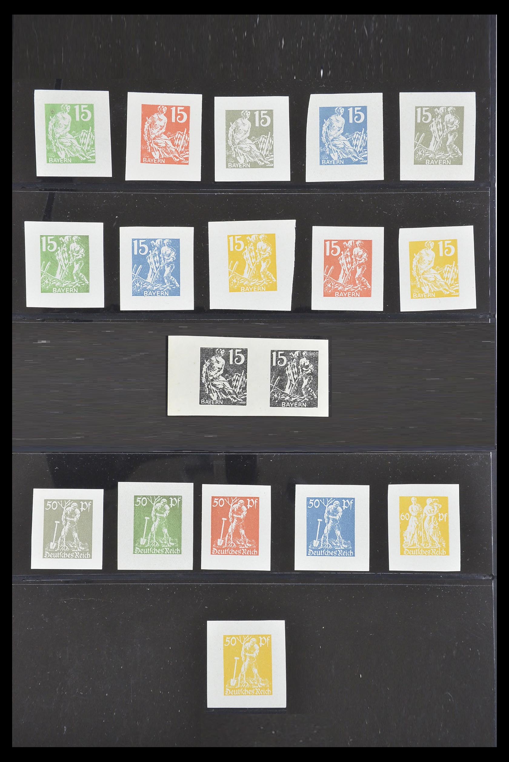 33258 001 - Postzegelverzameling 33258 Beieren 1916-1920.