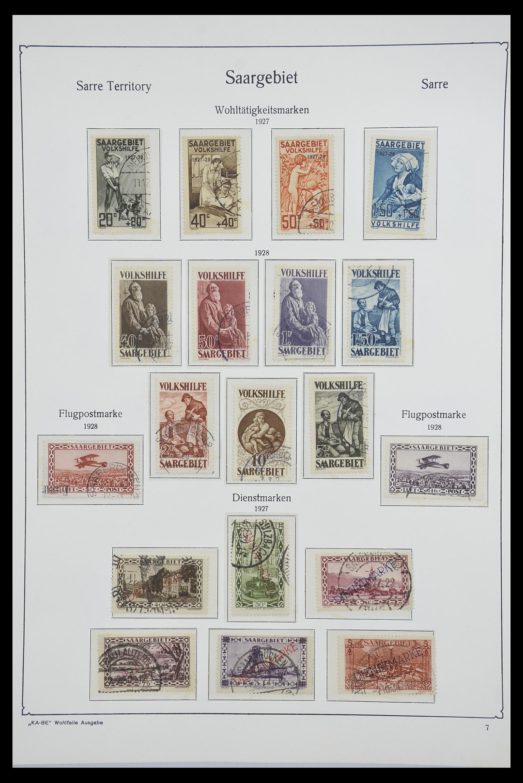 33265 006 - Postzegelverzameling 33265 Saar 1920-1924.