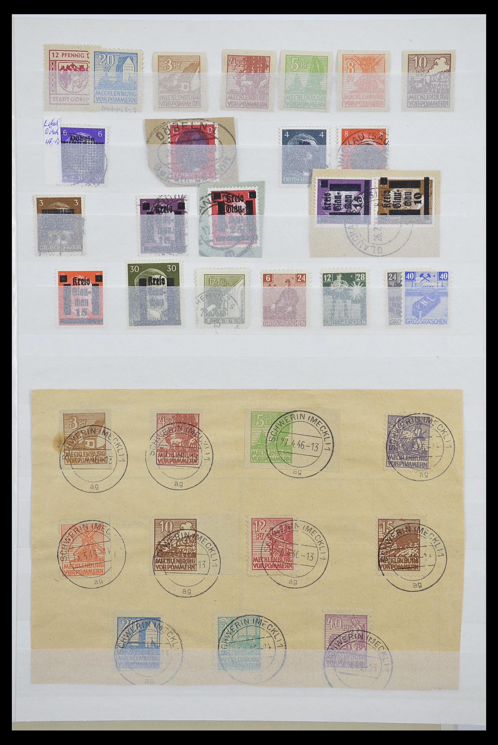 33268 001 - Postzegelverzameling 33268 Duitse lokaalpost en Sovjetzone 1945-1949.