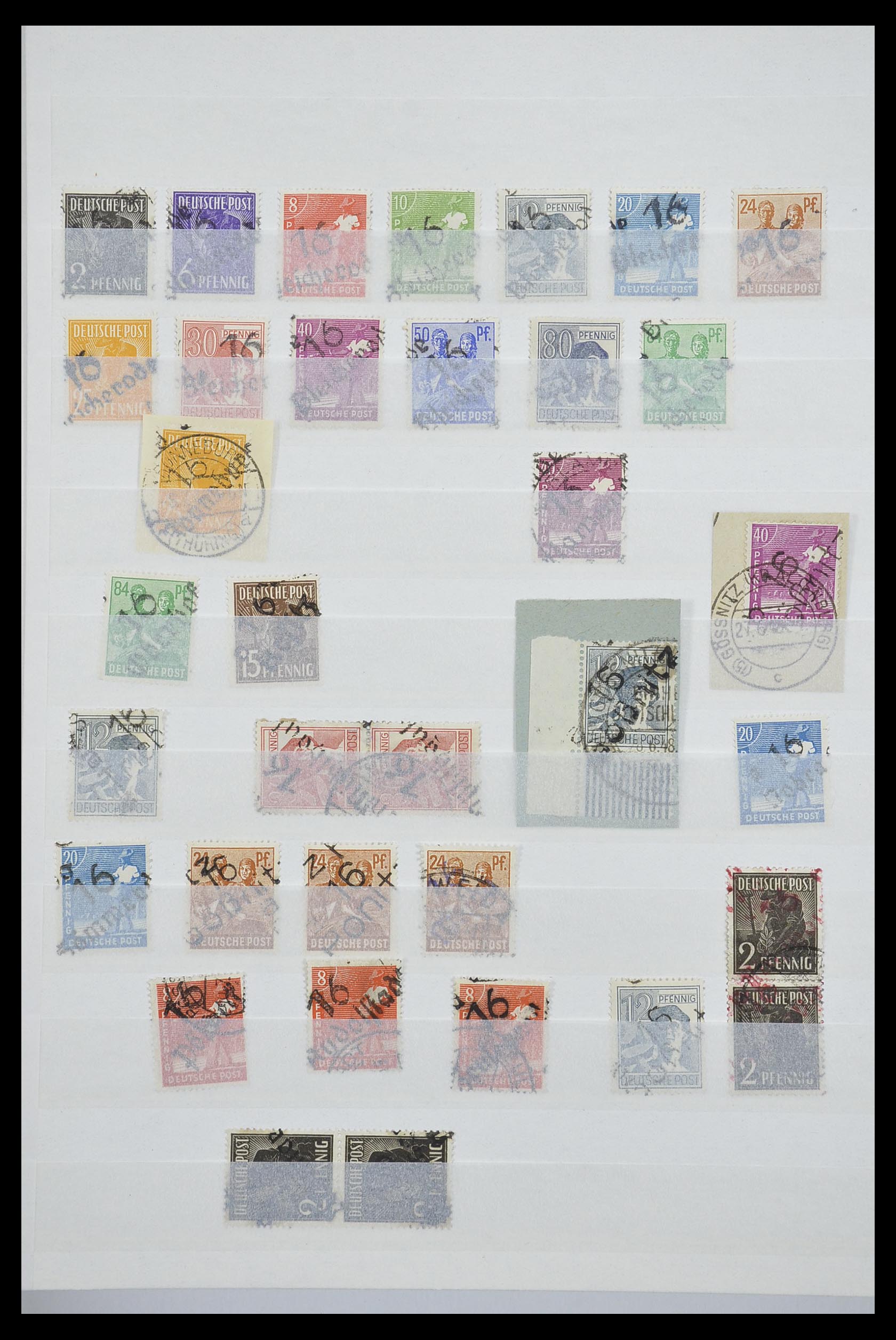 33268 006 - Postzegelverzameling 33268 Duitse lokaalpost en Sovjetzone 1945-1949.