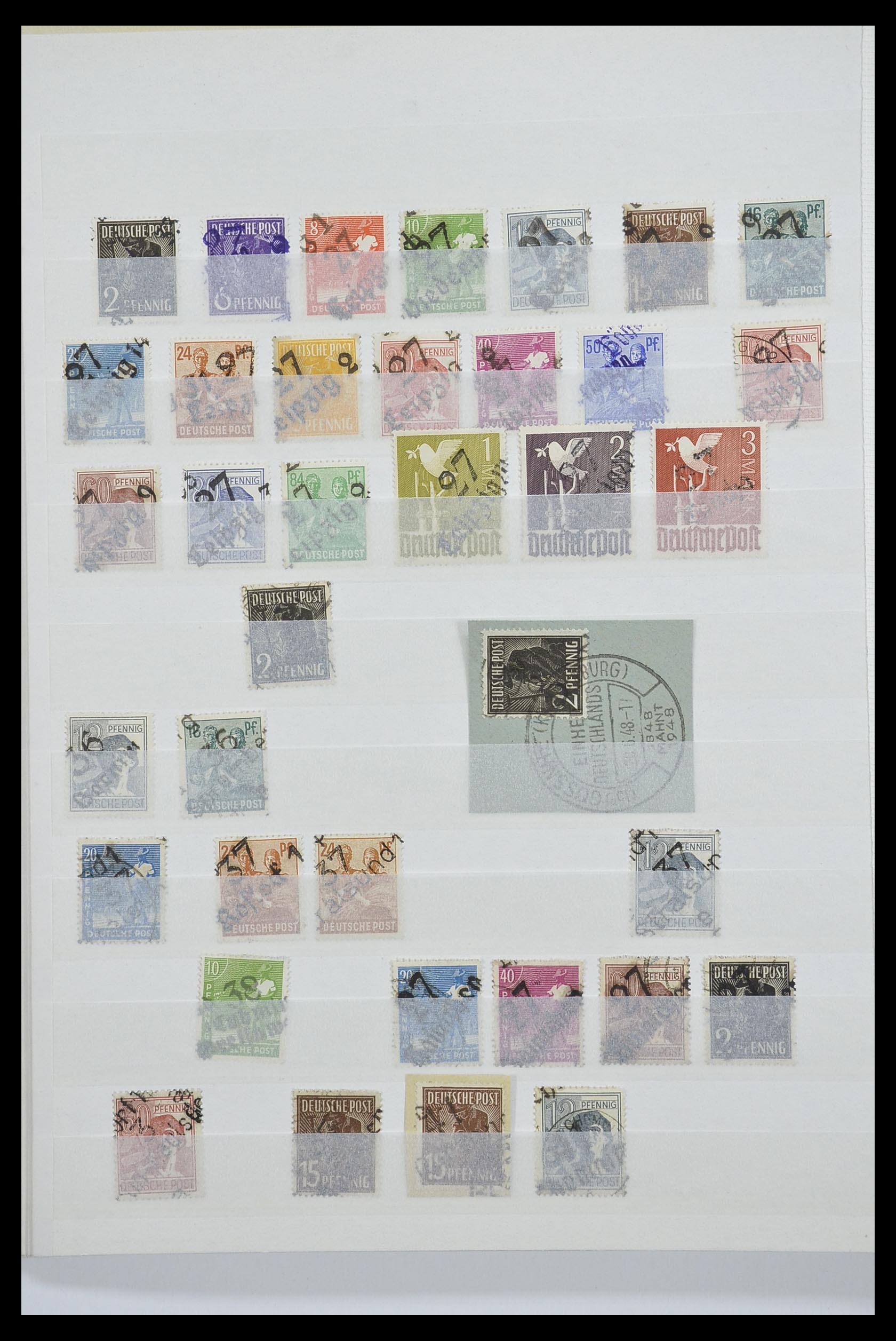 33268 008 - Stamp collection 33268 German local post and Sovjetzone 1945-1949.