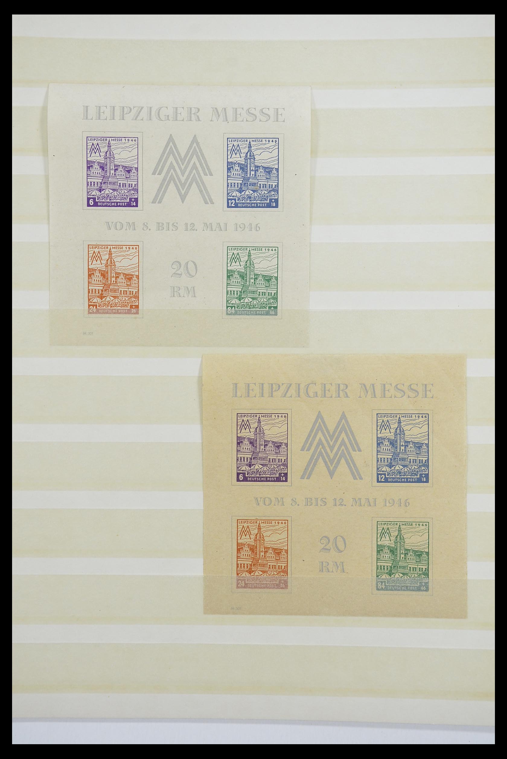 33268 011 - Stamp collection 33268 German local post and Sovjetzone 1945-1949.