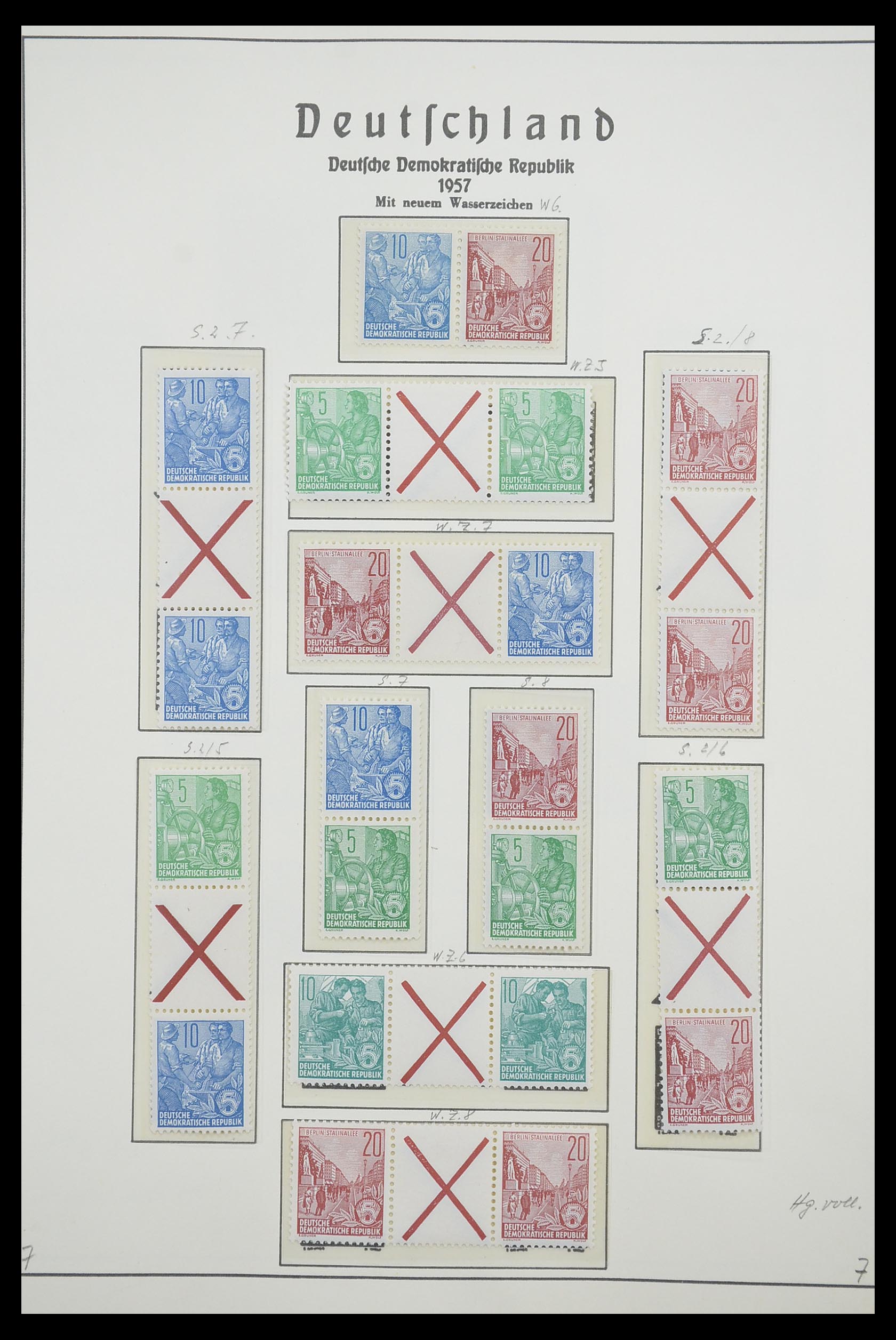 33271 002 - Stamp collection 33271 DDR combinations 1955-1990.