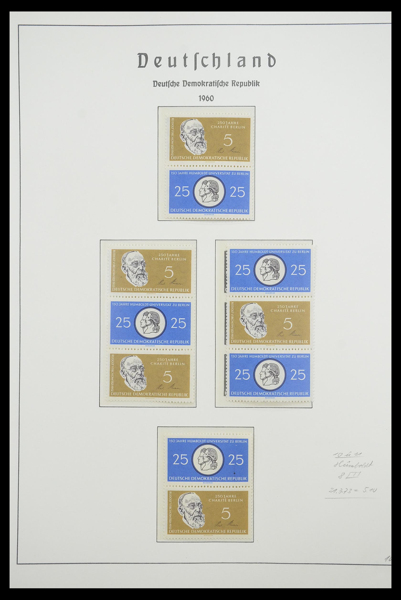 33271 006 - Stamp collection 33271 DDR combinations 1955-1990.