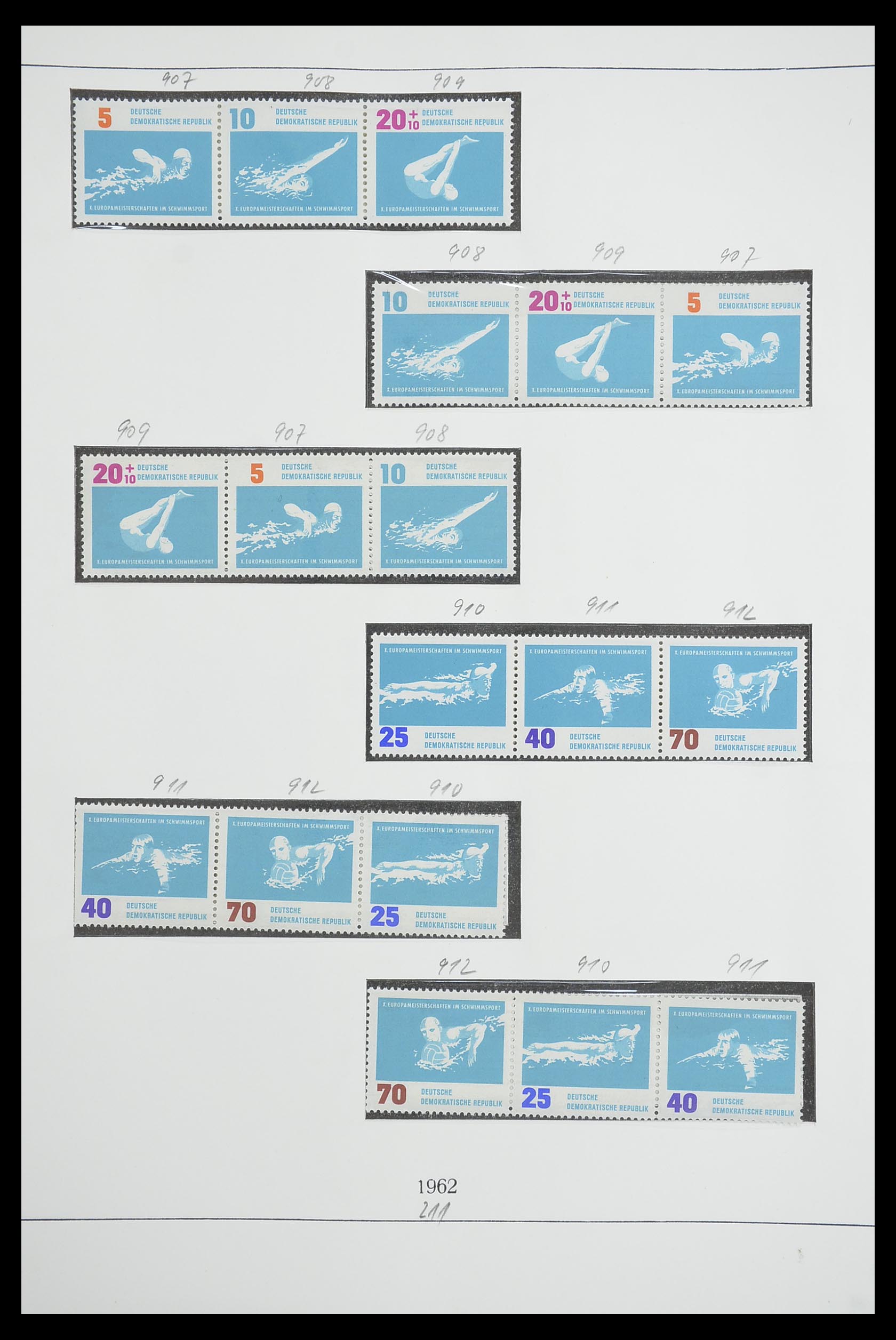33271 017 - Stamp collection 33271 DDR combinations 1955-1990.