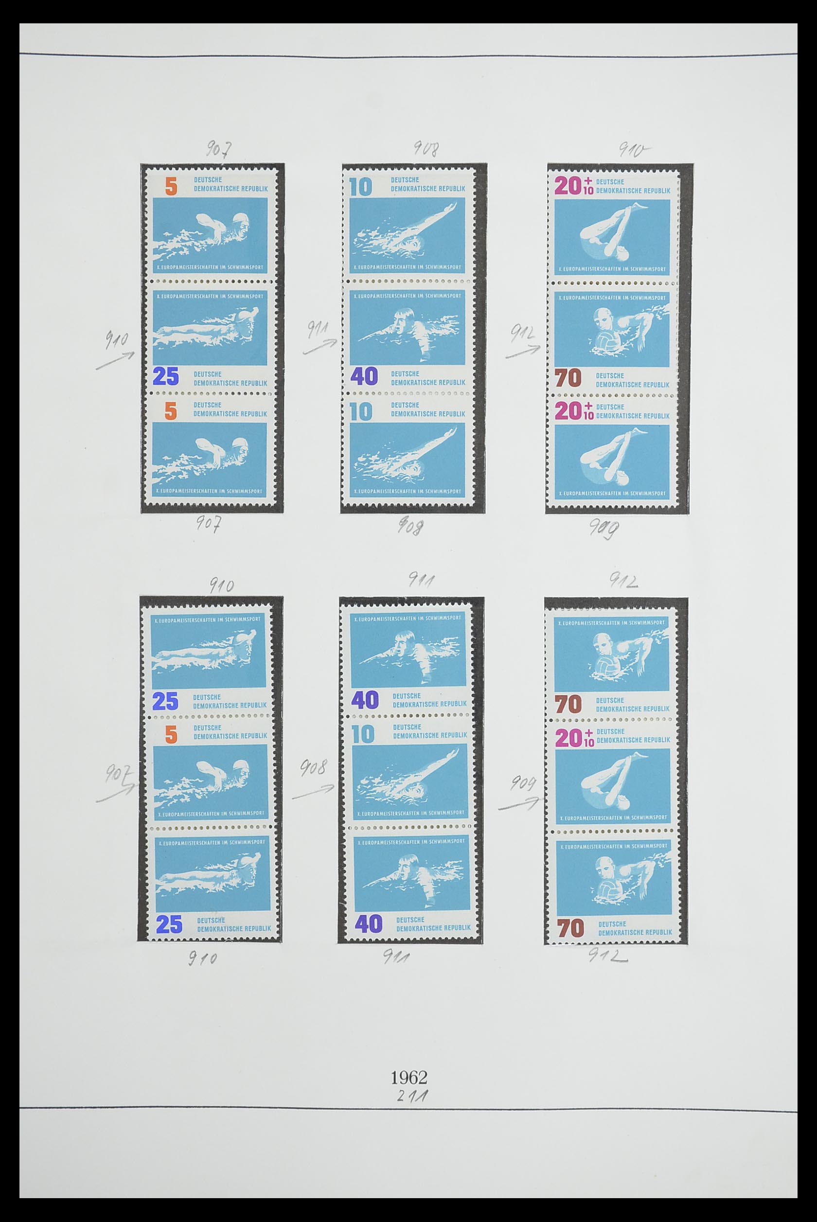 33271 018 - Stamp collection 33271 DDR combinations 1955-1990.