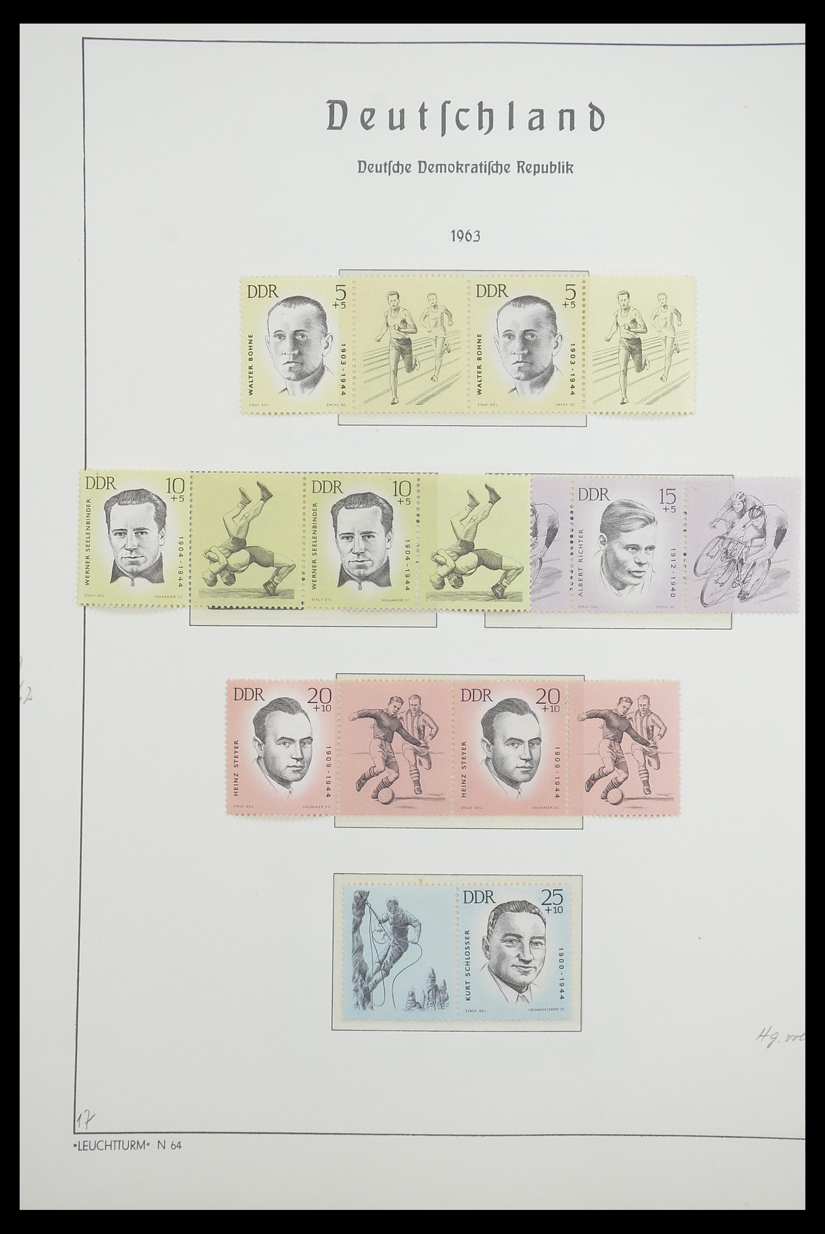 33271 023 - Stamp collection 33271 DDR combinations 1955-1990.