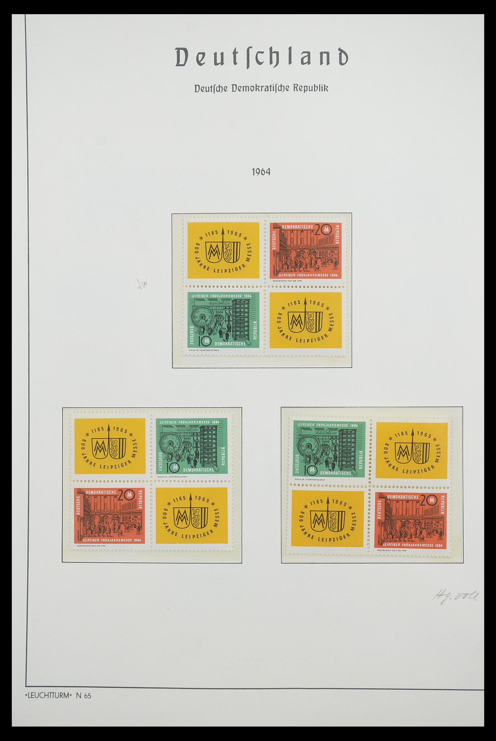 33271 030 - Stamp collection 33271 DDR combinations 1955-1990.