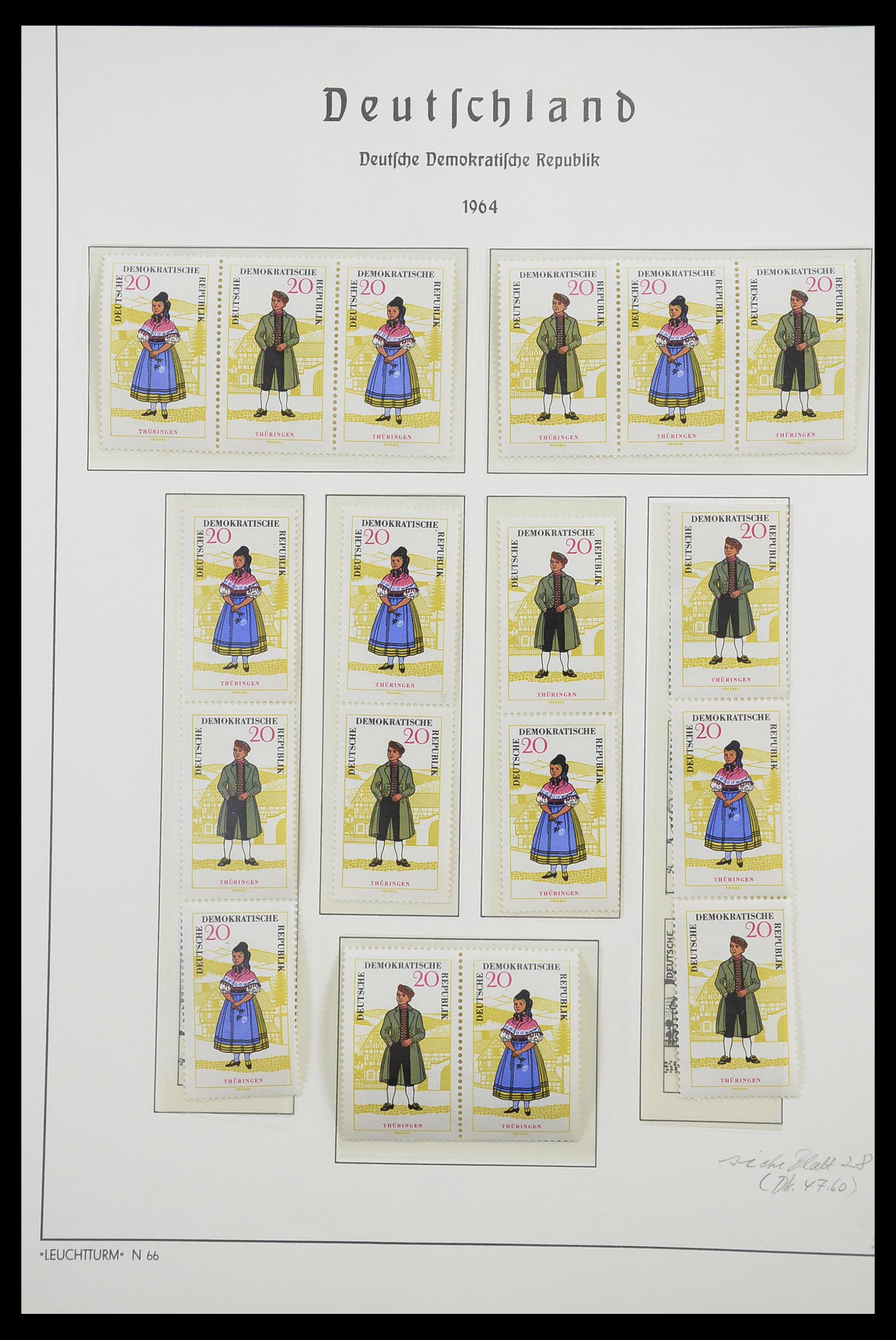 33271 038 - Stamp collection 33271 DDR combinations 1955-1990.