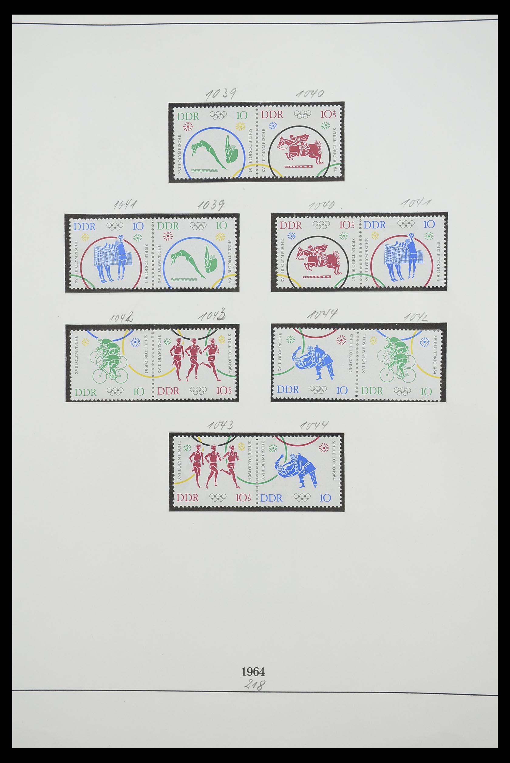 33271 041 - Postzegelverzameling 33271 DDR combinaties 1955-1990.
