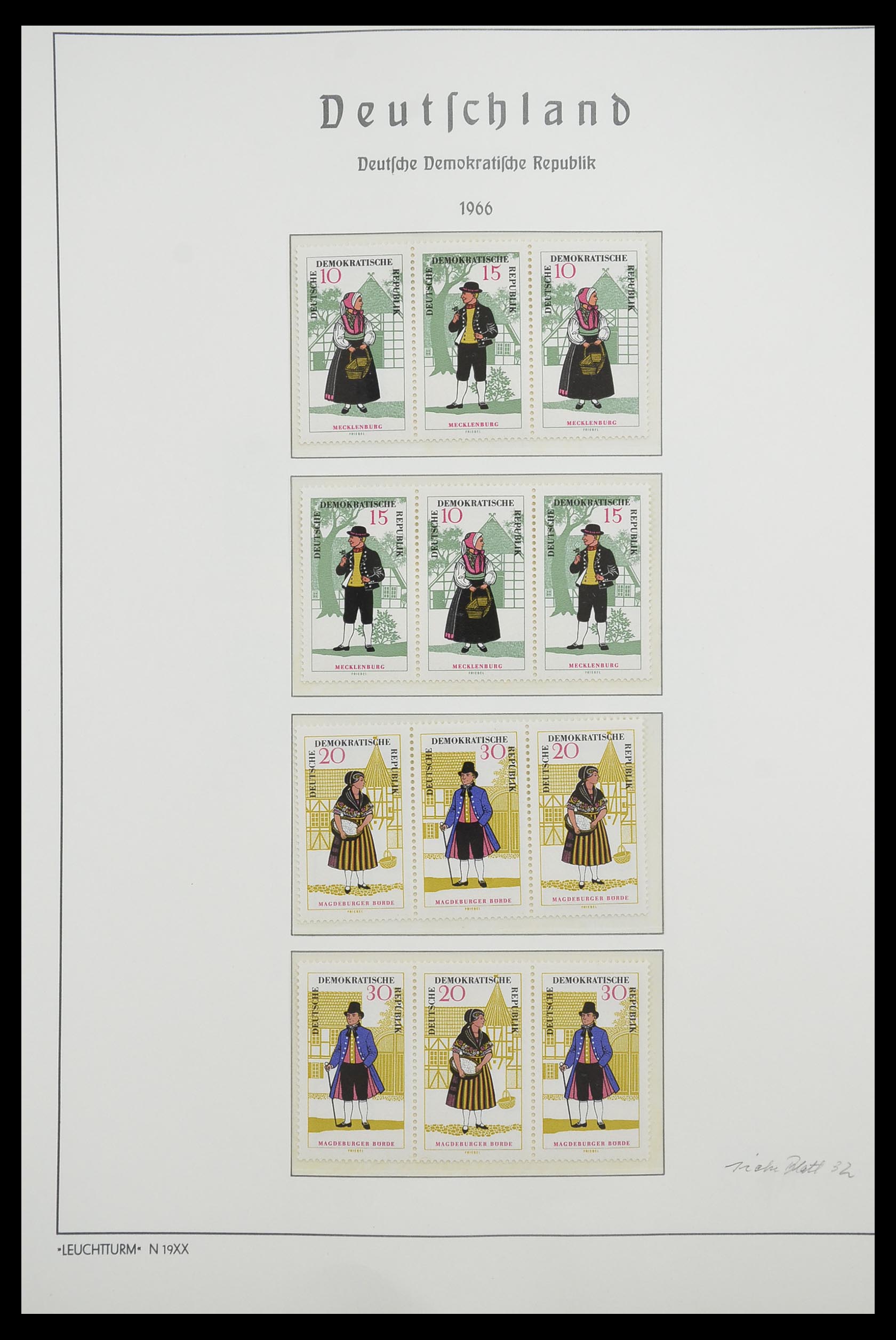 33271 045 - Stamp collection 33271 DDR combinations 1955-1990.