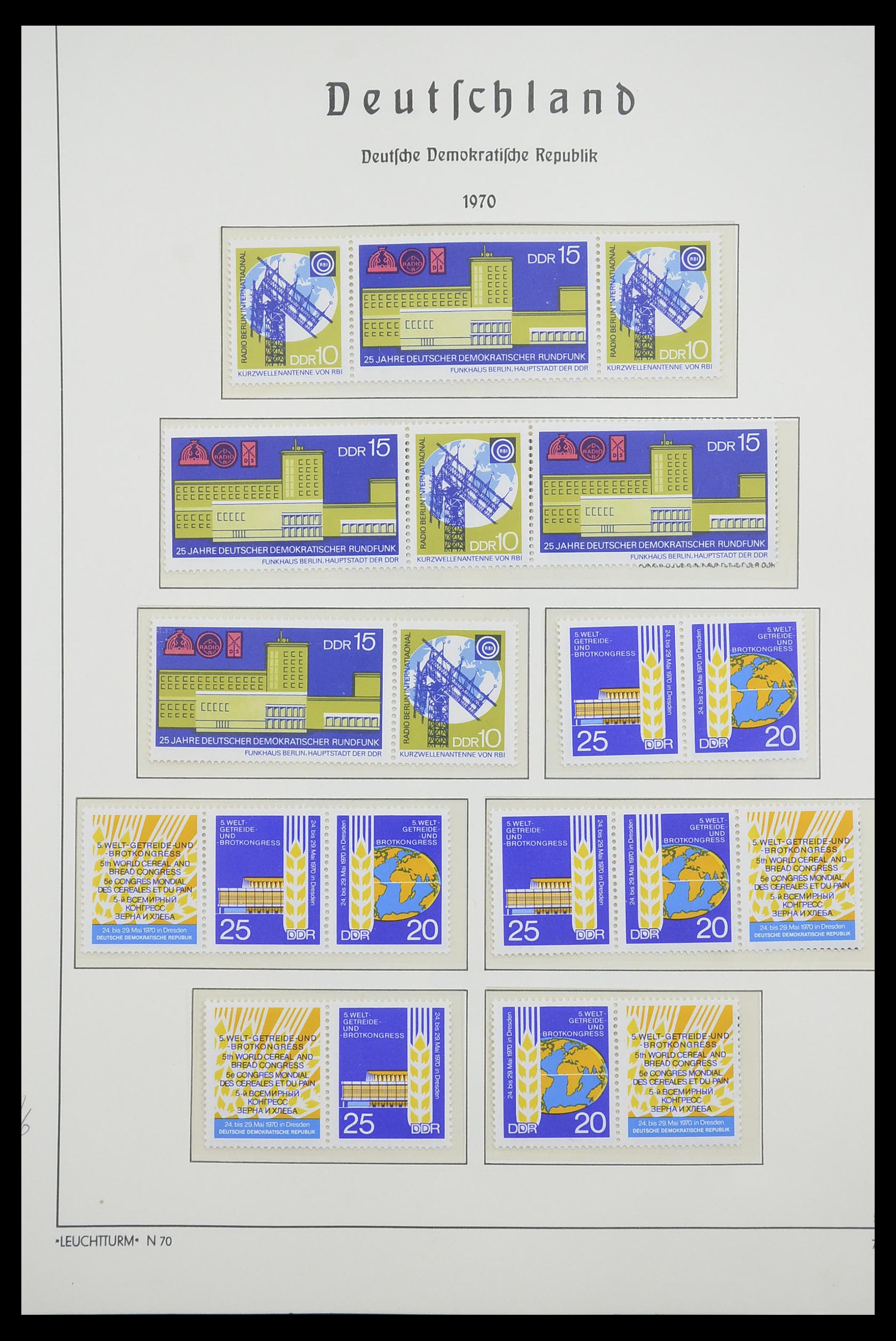 33271 052 - Stamp collection 33271 DDR combinations 1955-1990.