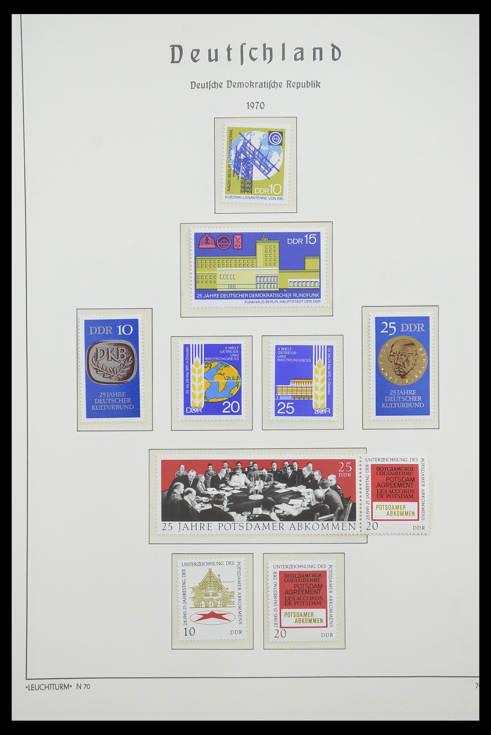 33271 055 - Stamp collection 33271 DDR combinations 1955-1990.