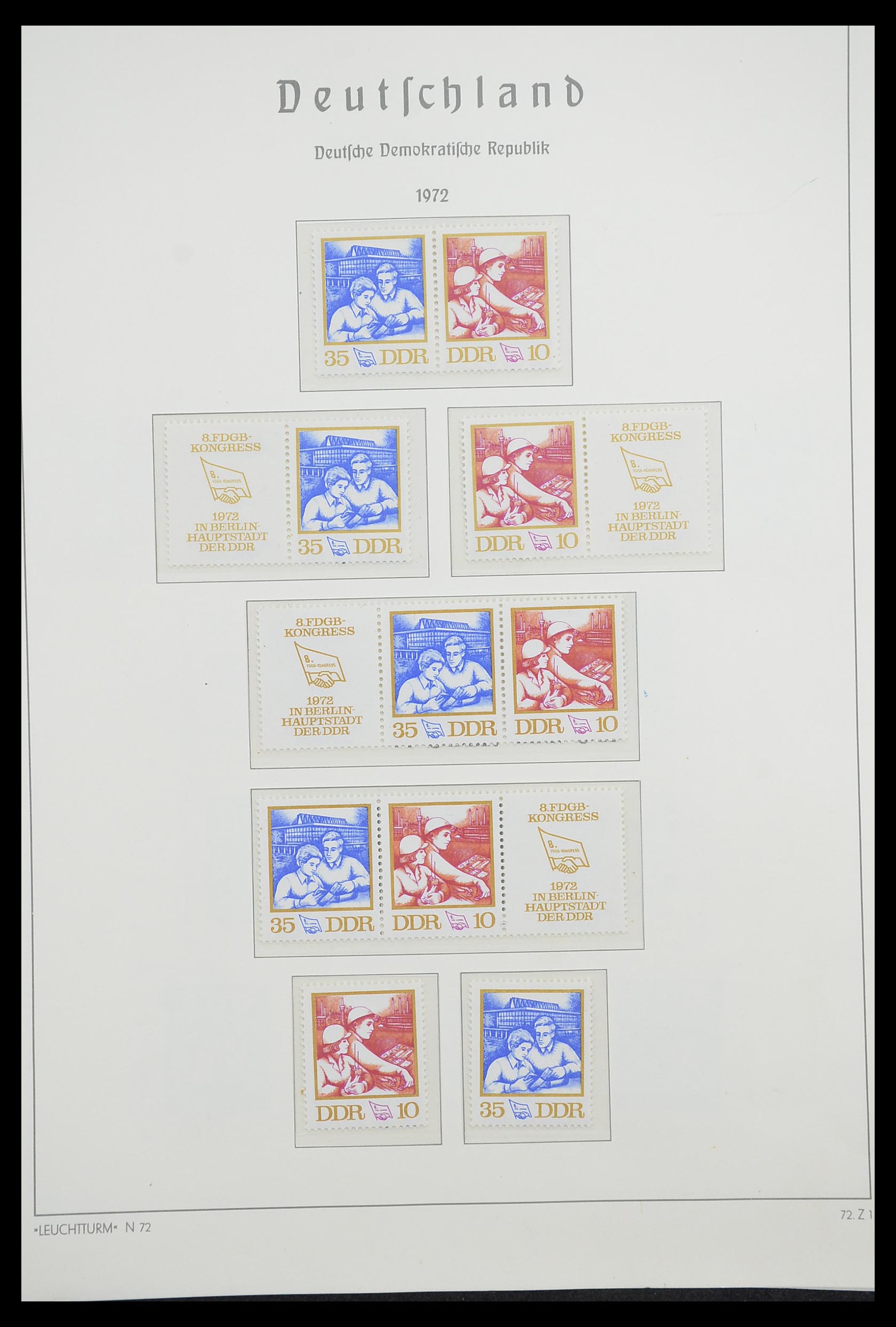 33271 062 - Stamp collection 33271 DDR combinations 1955-1990.