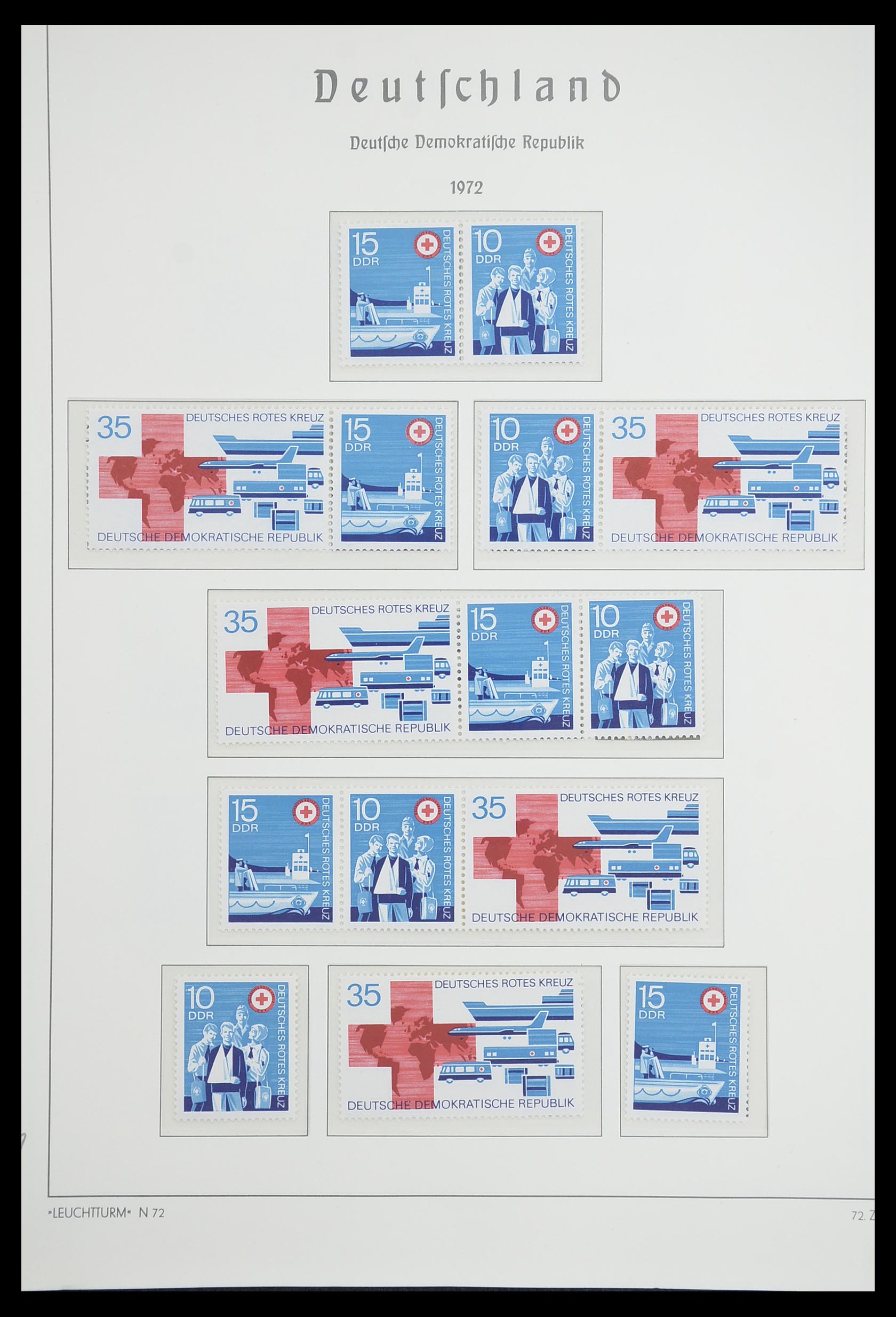 33271 063 - Stamp collection 33271 DDR combinations 1955-1990.