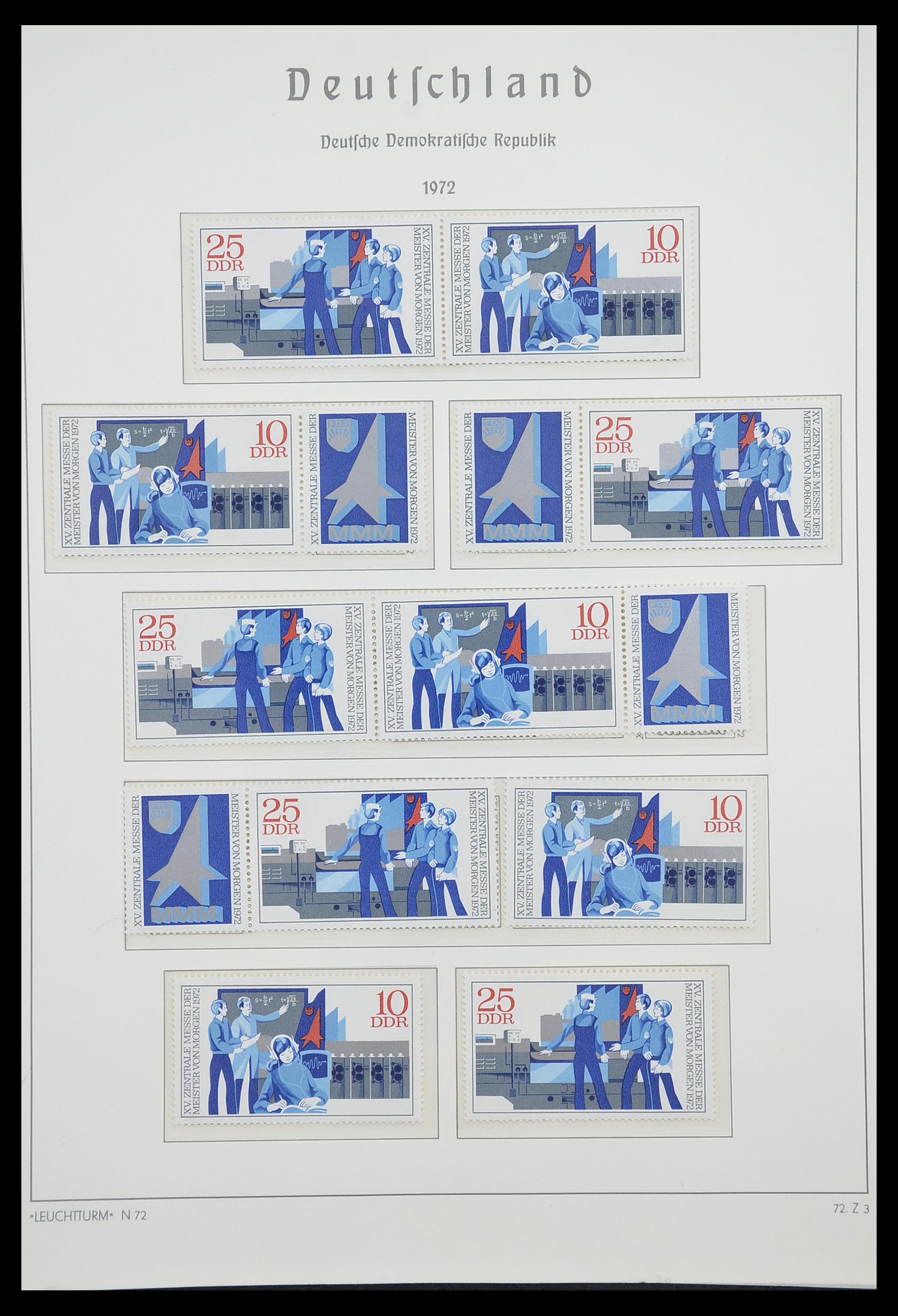 33271 064 - Stamp collection 33271 DDR combinations 1955-1990.