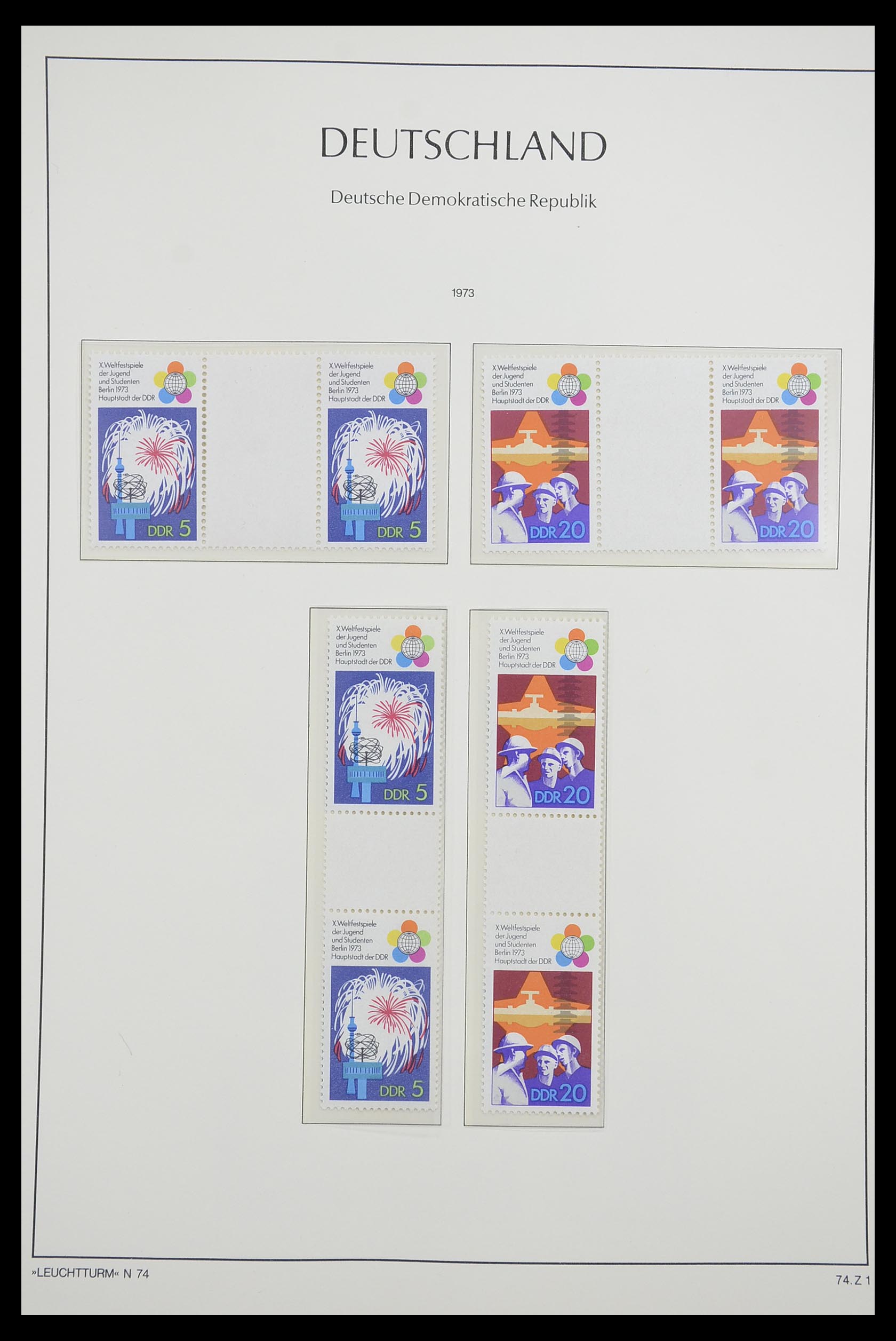 33271 068 - Postzegelverzameling 33271 DDR combinaties 1955-1990.