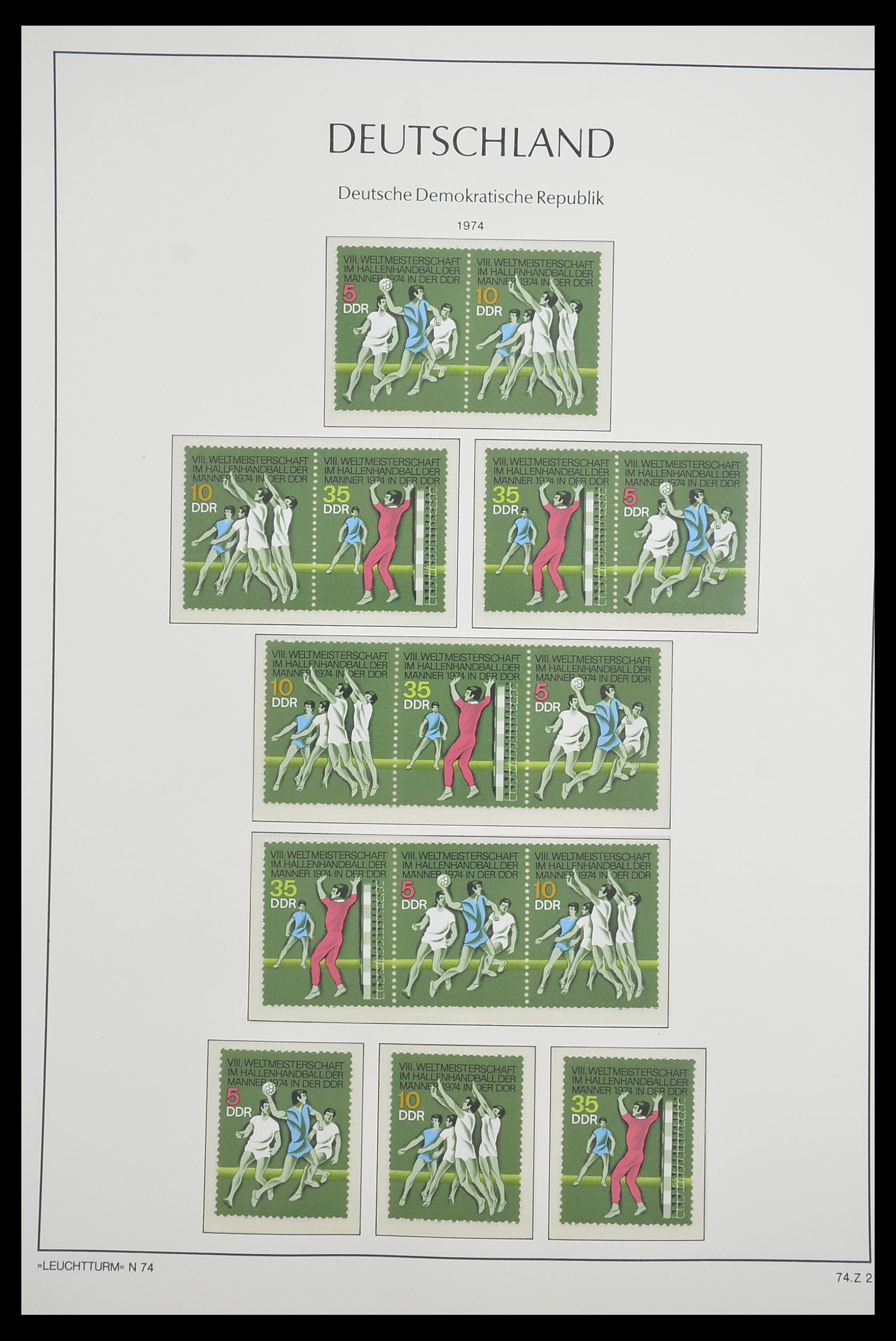 33271 069 - Stamp collection 33271 DDR combinations 1955-1990.