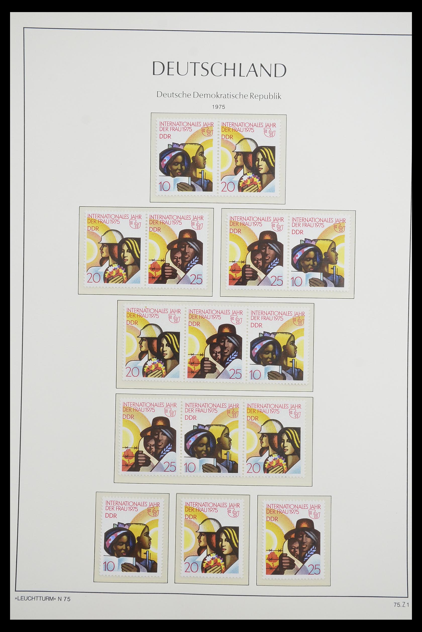 33271 071 - Stamp collection 33271 DDR combinations 1955-1990.