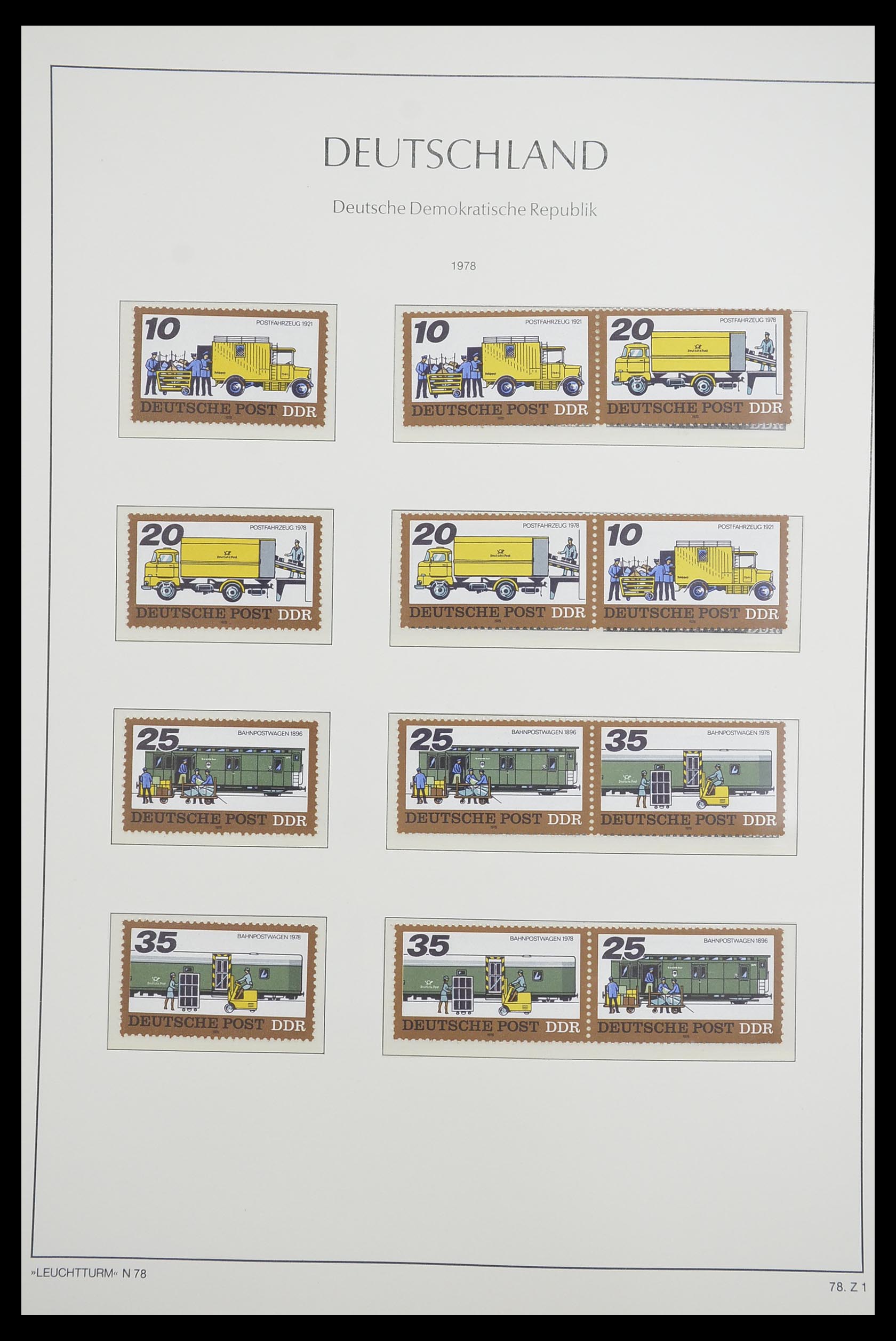 33271 076 - Stamp collection 33271 DDR combinations 1955-1990.