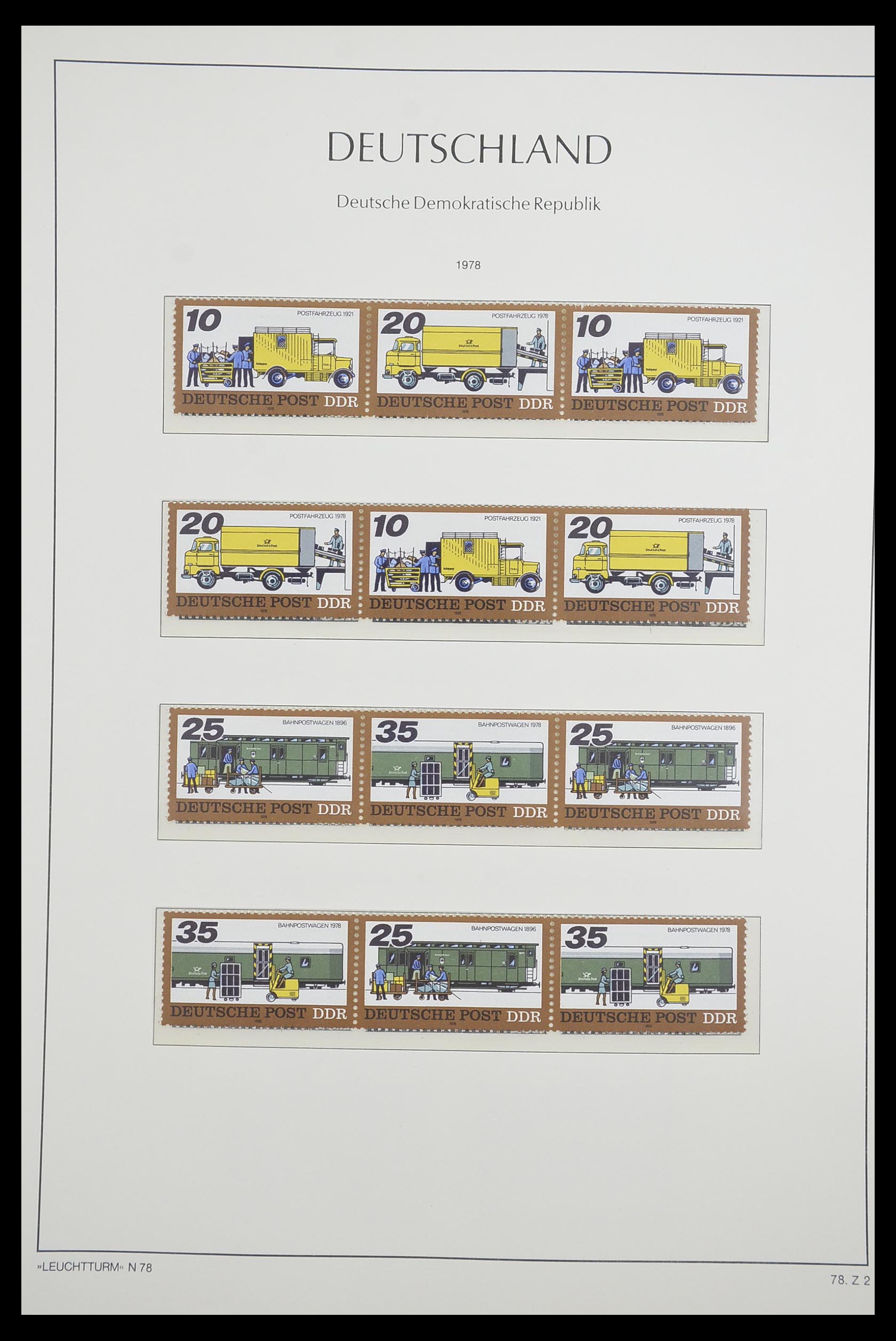 33271 077 - Stamp collection 33271 DDR combinations 1955-1990.