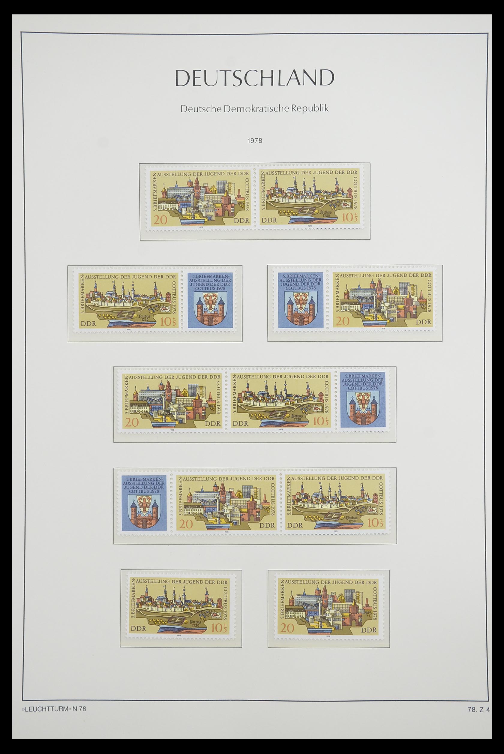 33271 079 - Stamp collection 33271 DDR combinations 1955-1990.