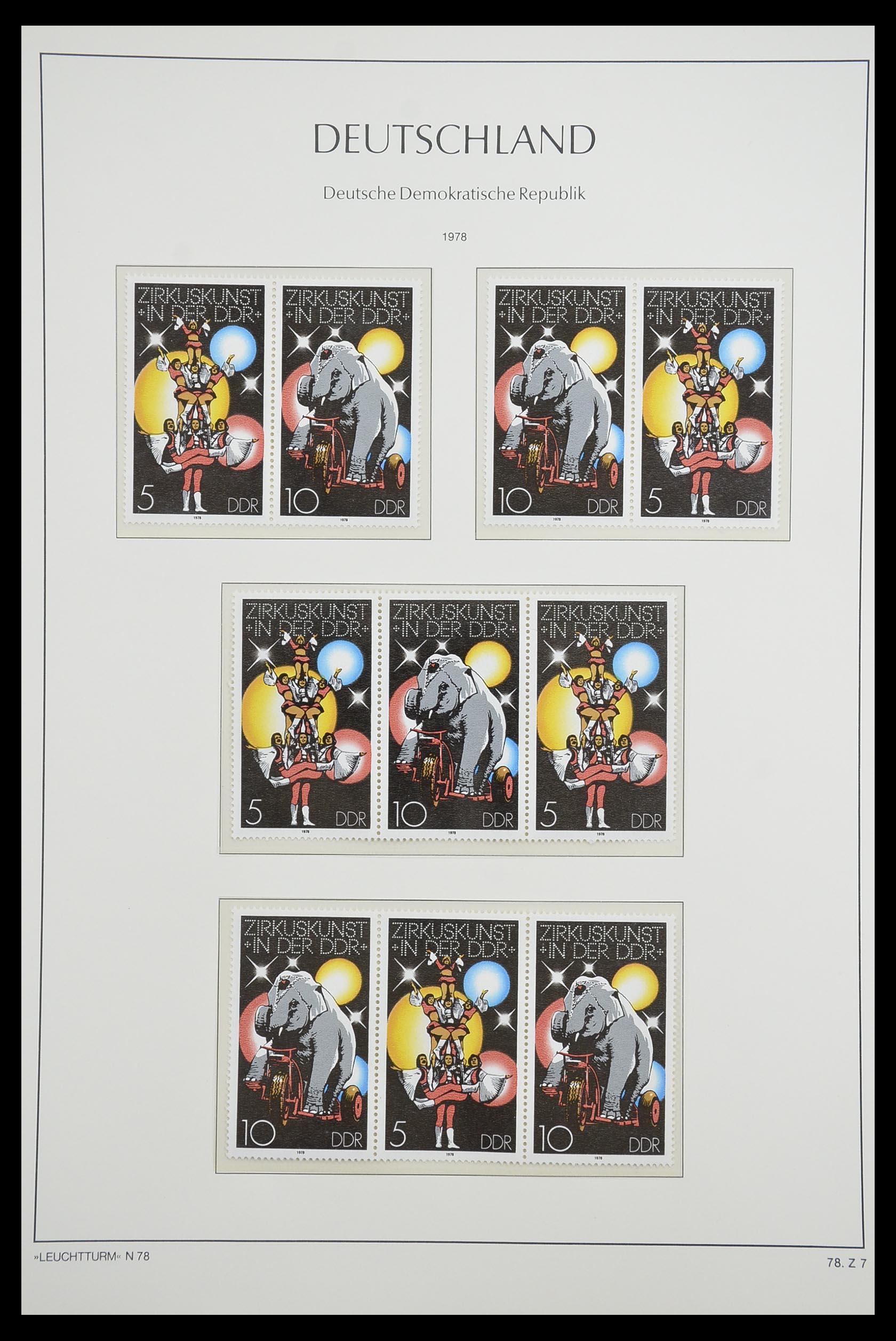 33271 082 - Stamp collection 33271 DDR combinations 1955-1990.