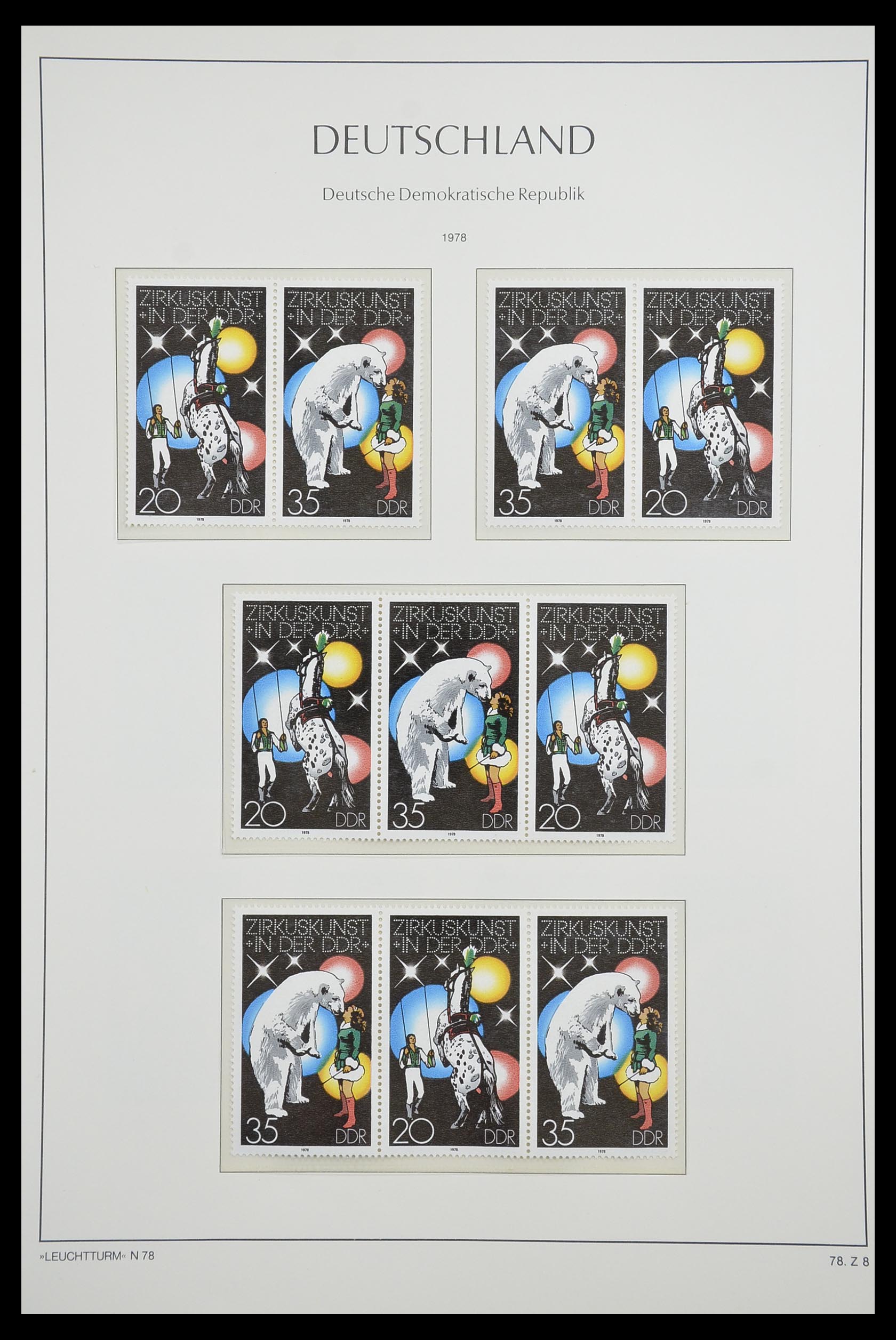 33271 083 - Stamp collection 33271 DDR combinations 1955-1990.