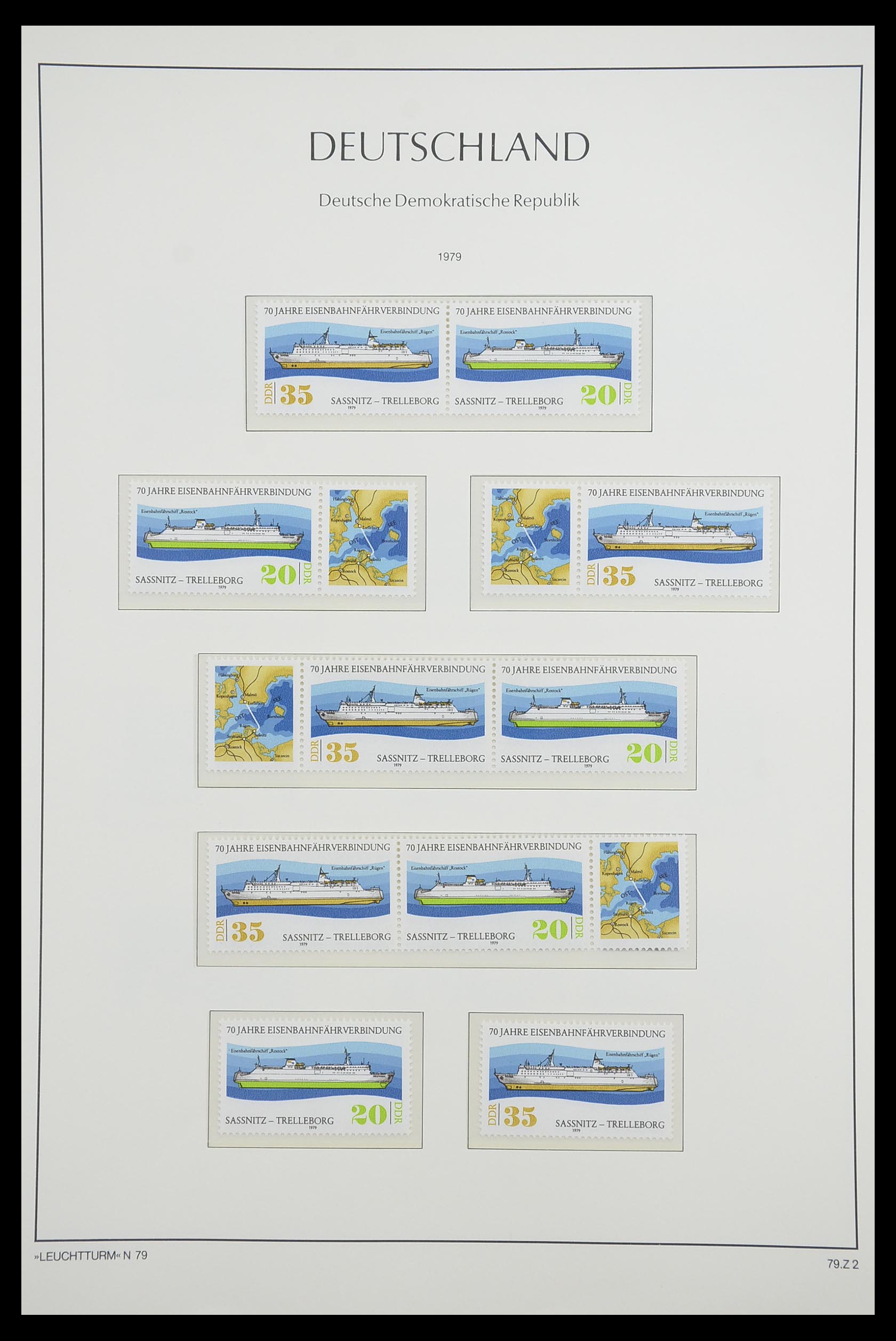 33271 090 - Stamp collection 33271 DDR combinations 1955-1990.