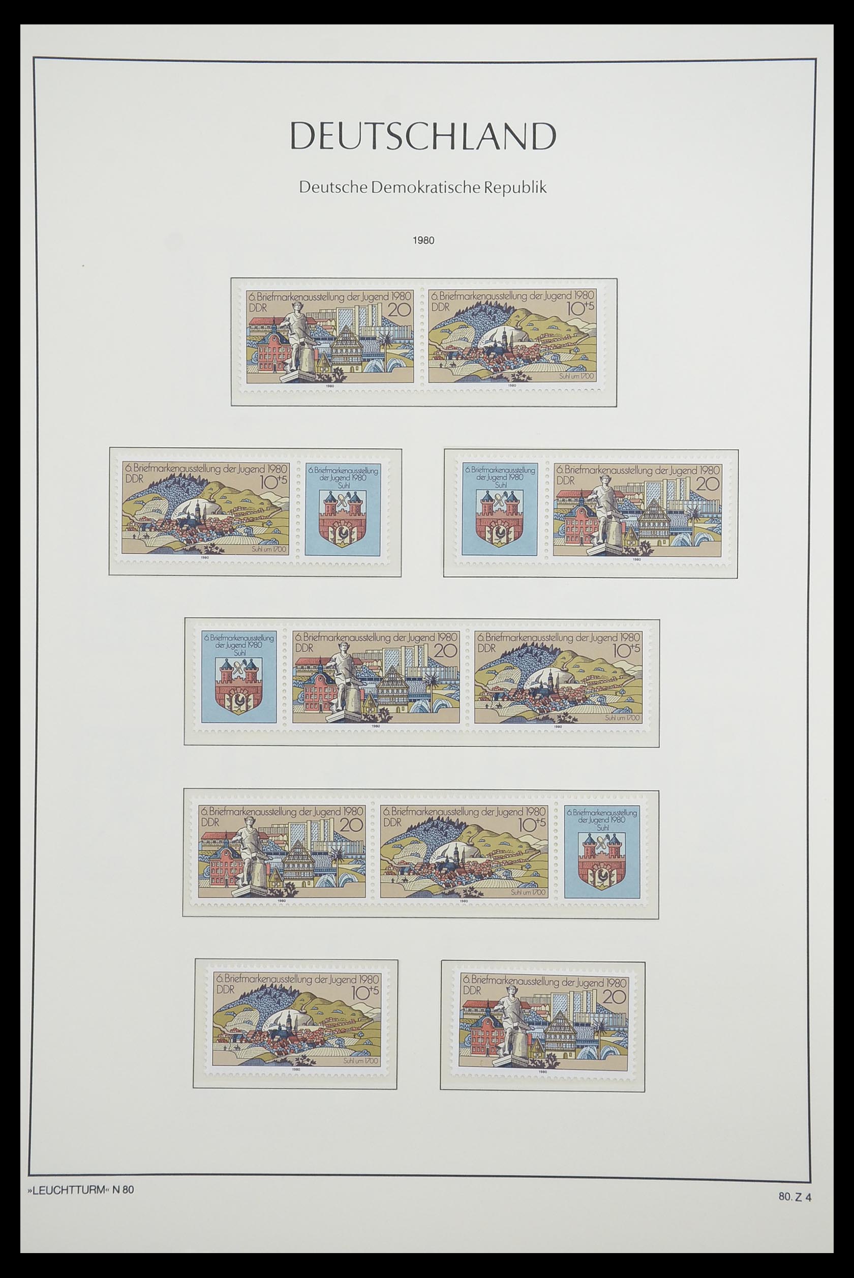 33271 094 - Stamp collection 33271 DDR combinations 1955-1990.