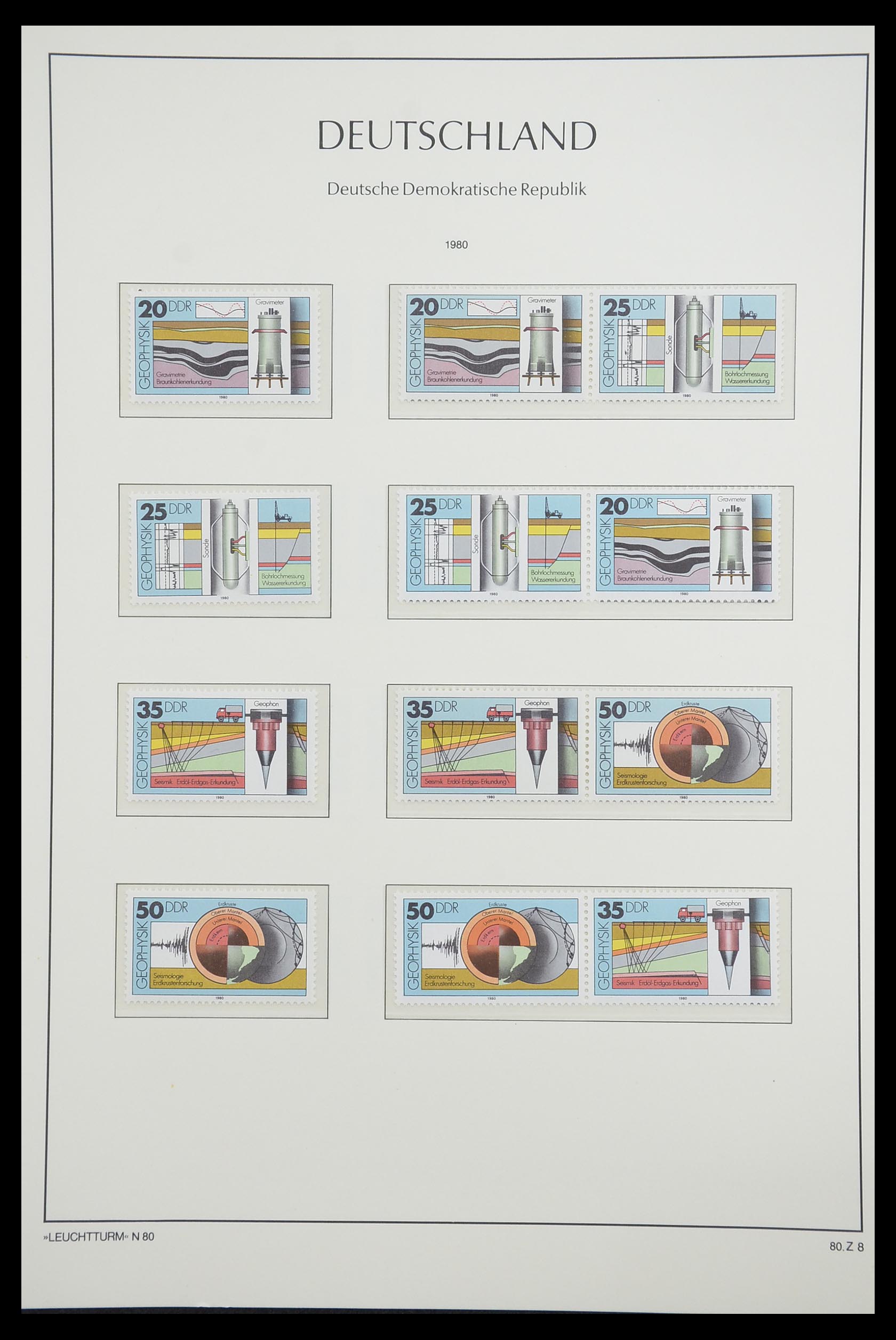 33271 098 - Stamp collection 33271 DDR combinations 1955-1990.