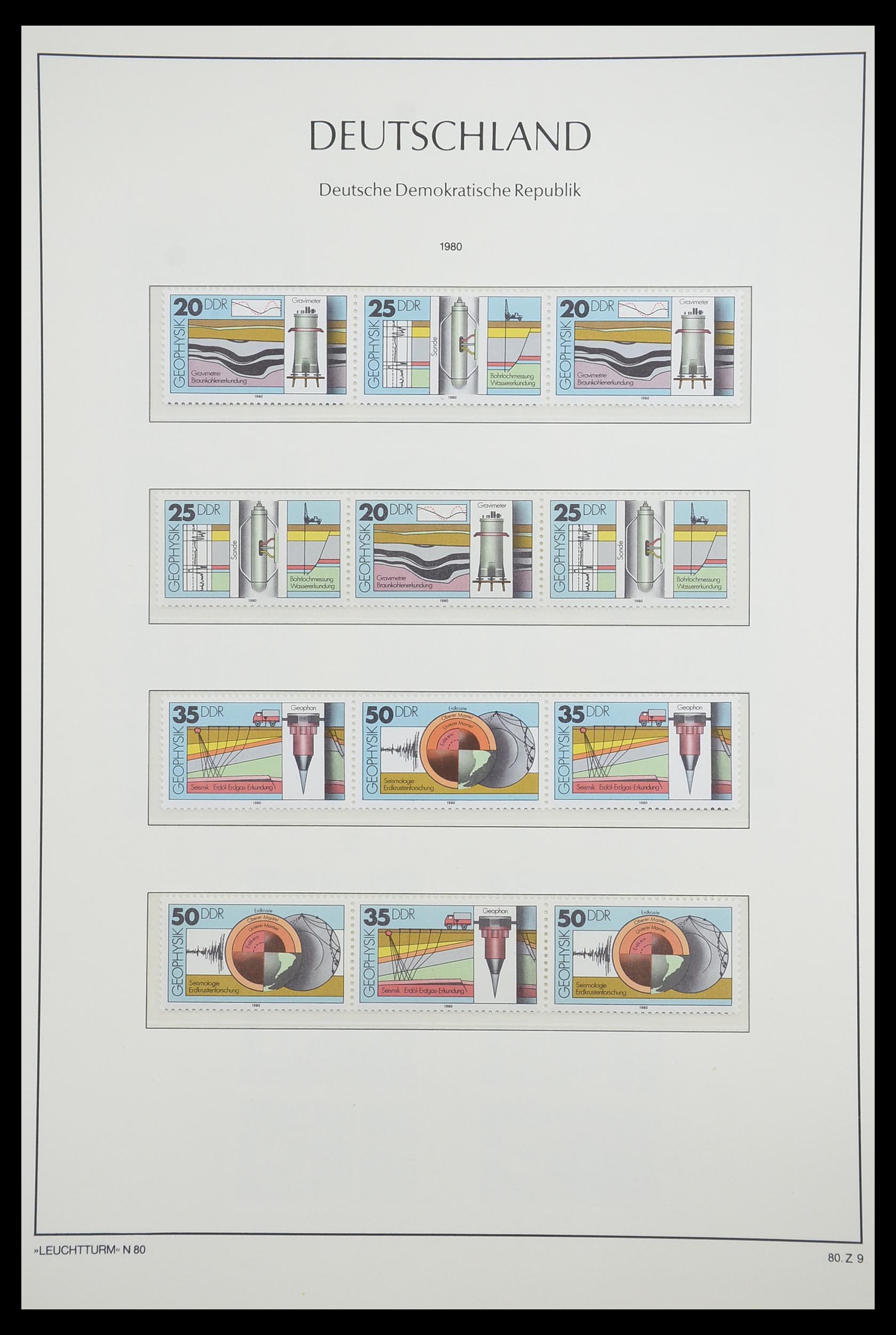 33271 099 - Stamp collection 33271 DDR combinations 1955-1990.