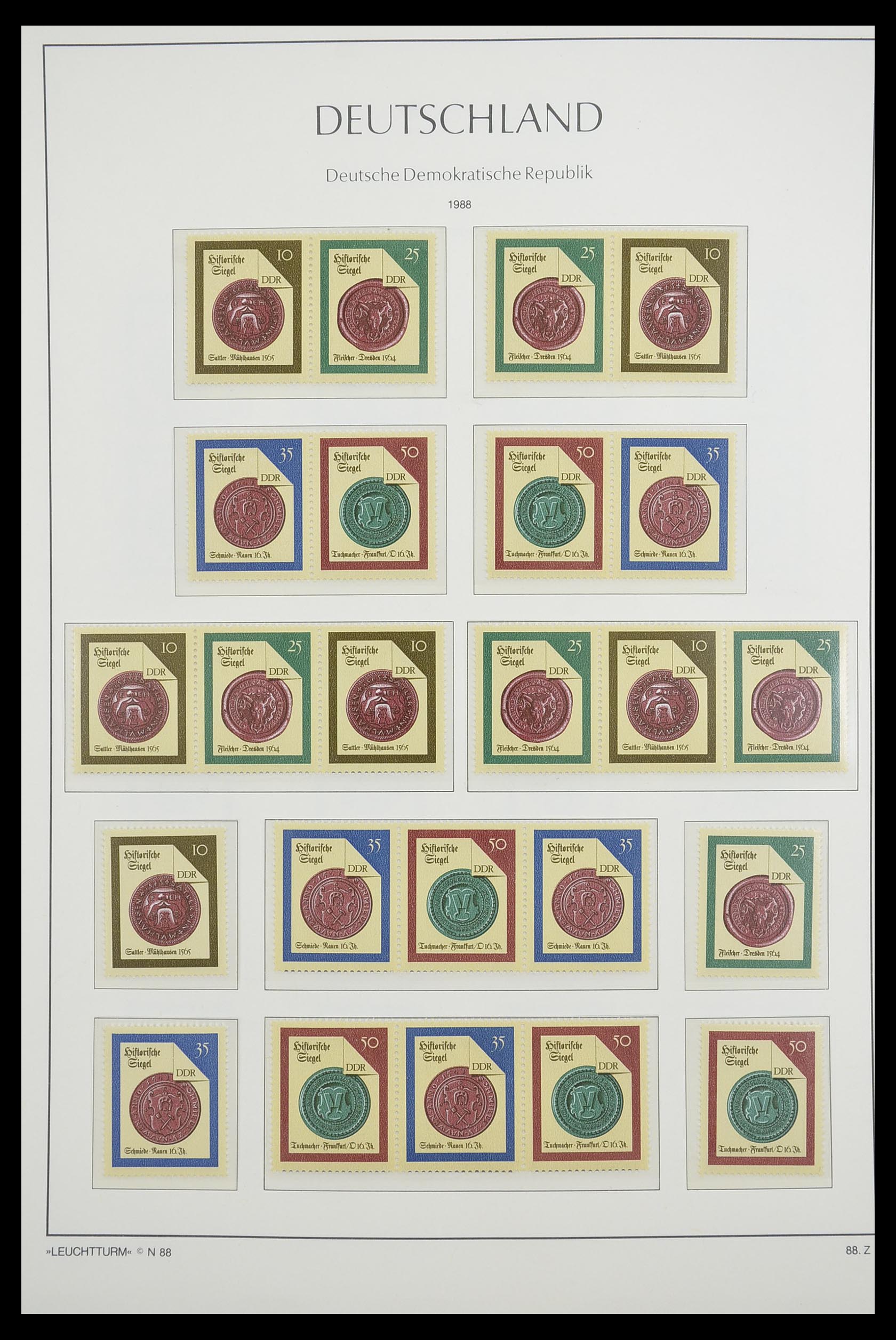 33271 162 - Stamp collection 33271 DDR combinations 1955-1990.