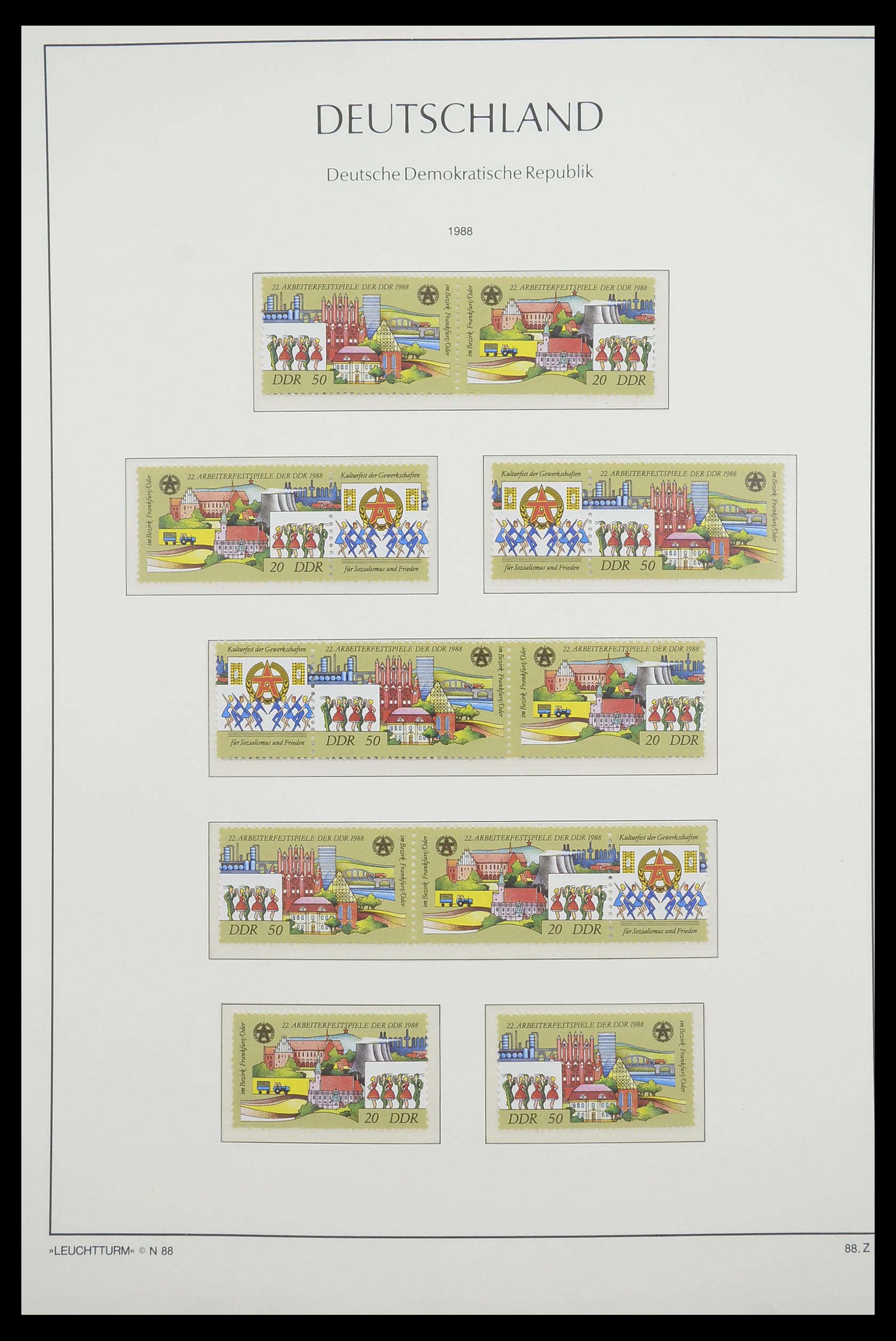 33271 164 - Stamp collection 33271 DDR combinations 1955-1990.