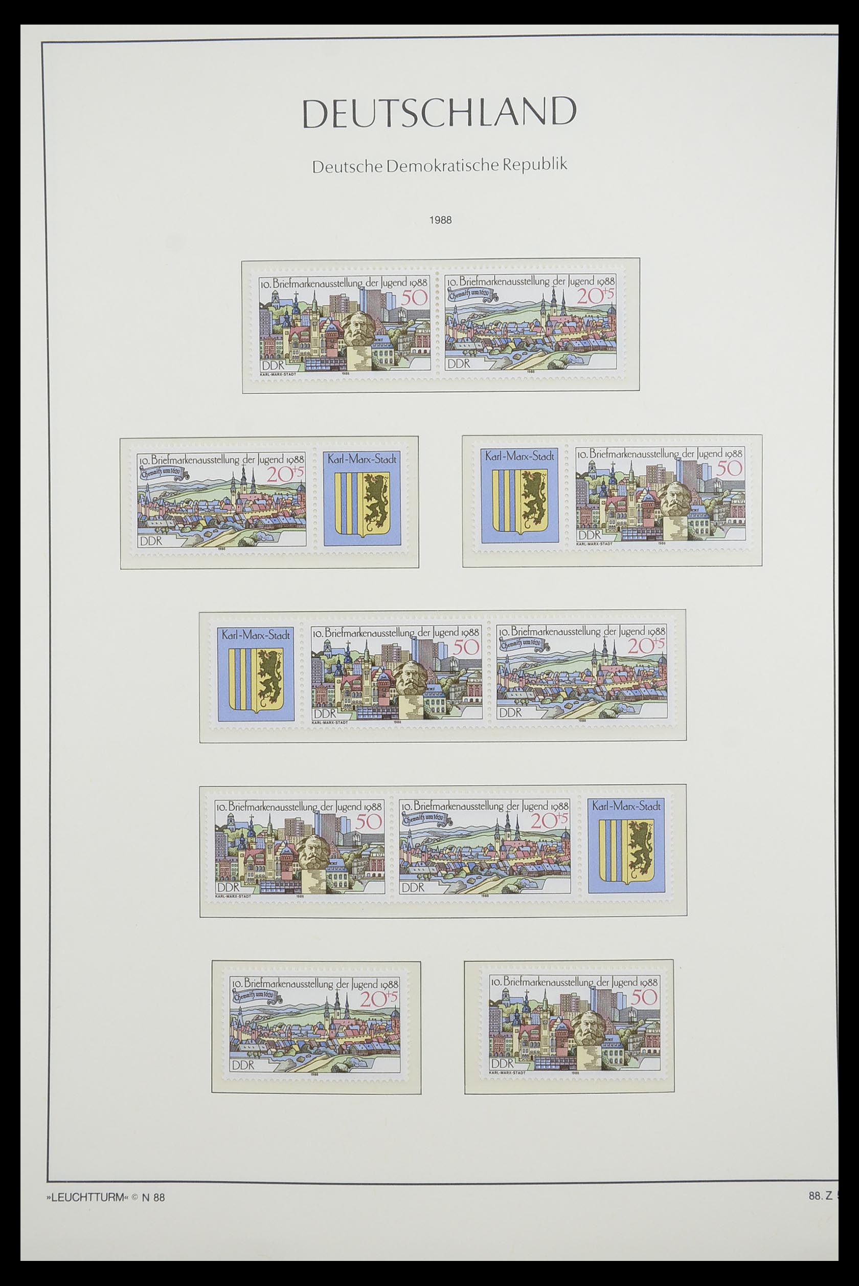 33271 166 - Stamp collection 33271 DDR combinations 1955-1990.
