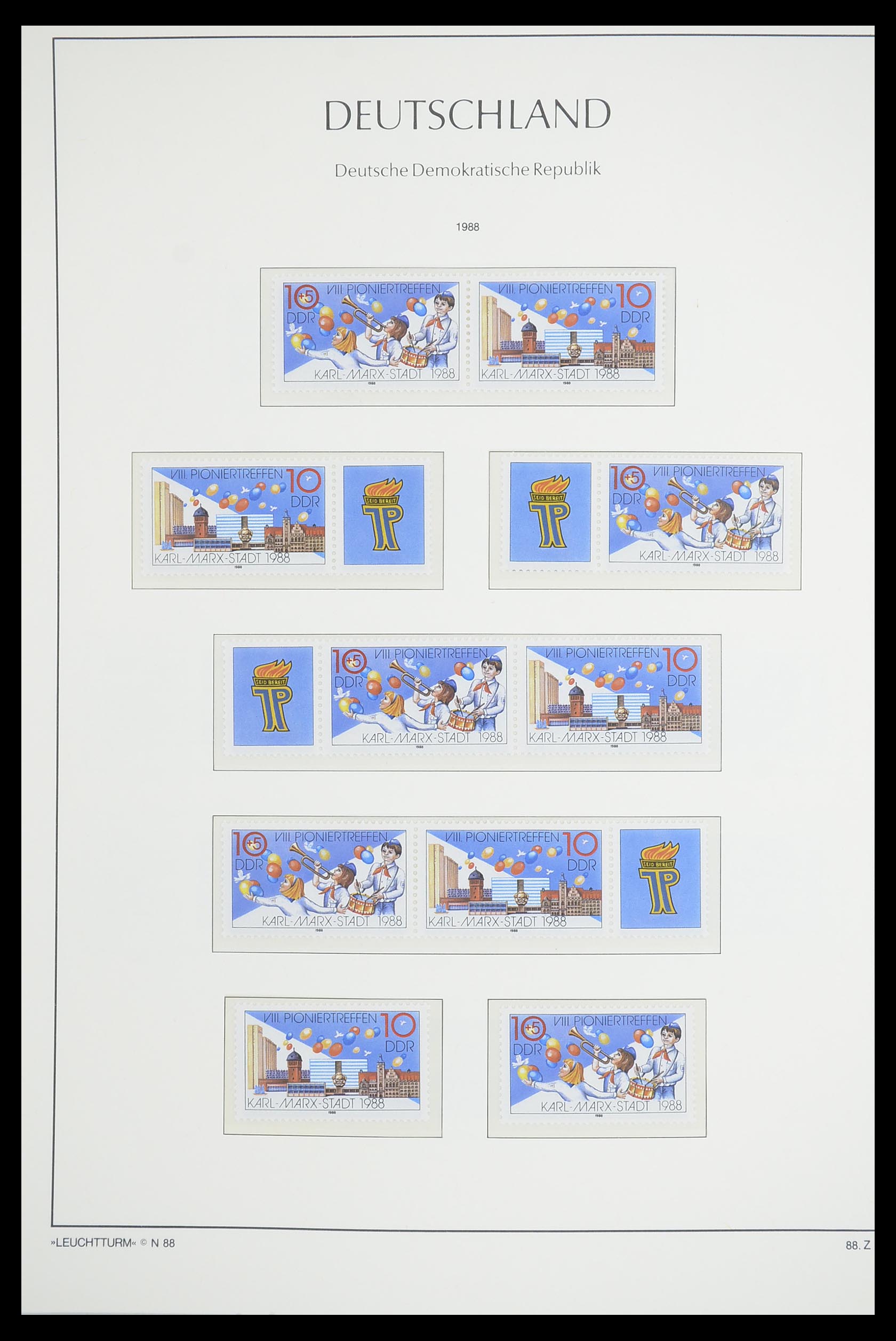33271 167 - Postzegelverzameling 33271 DDR combinaties 1955-1990.