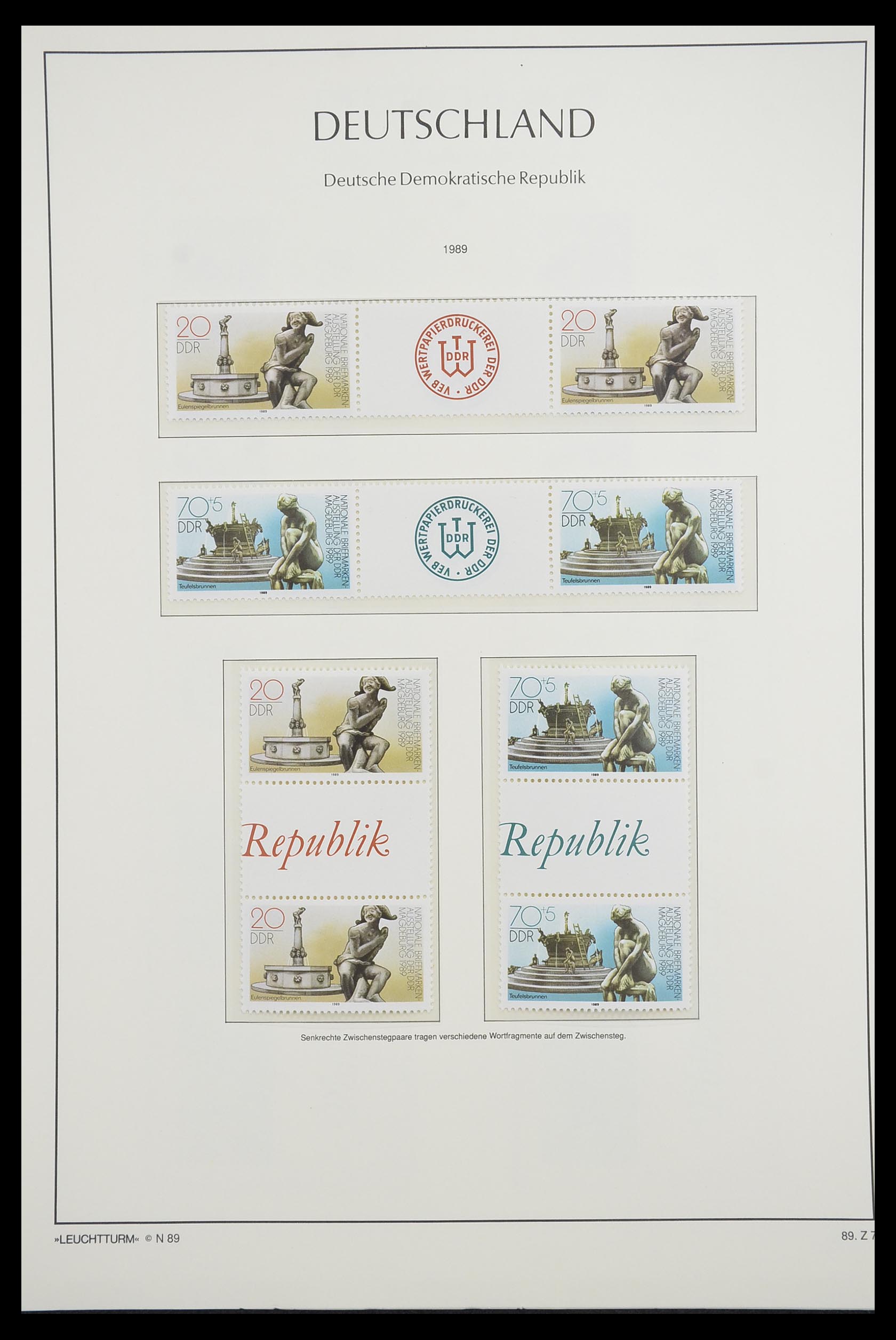33271 184 - Stamp collection 33271 DDR combinations 1955-1990.
